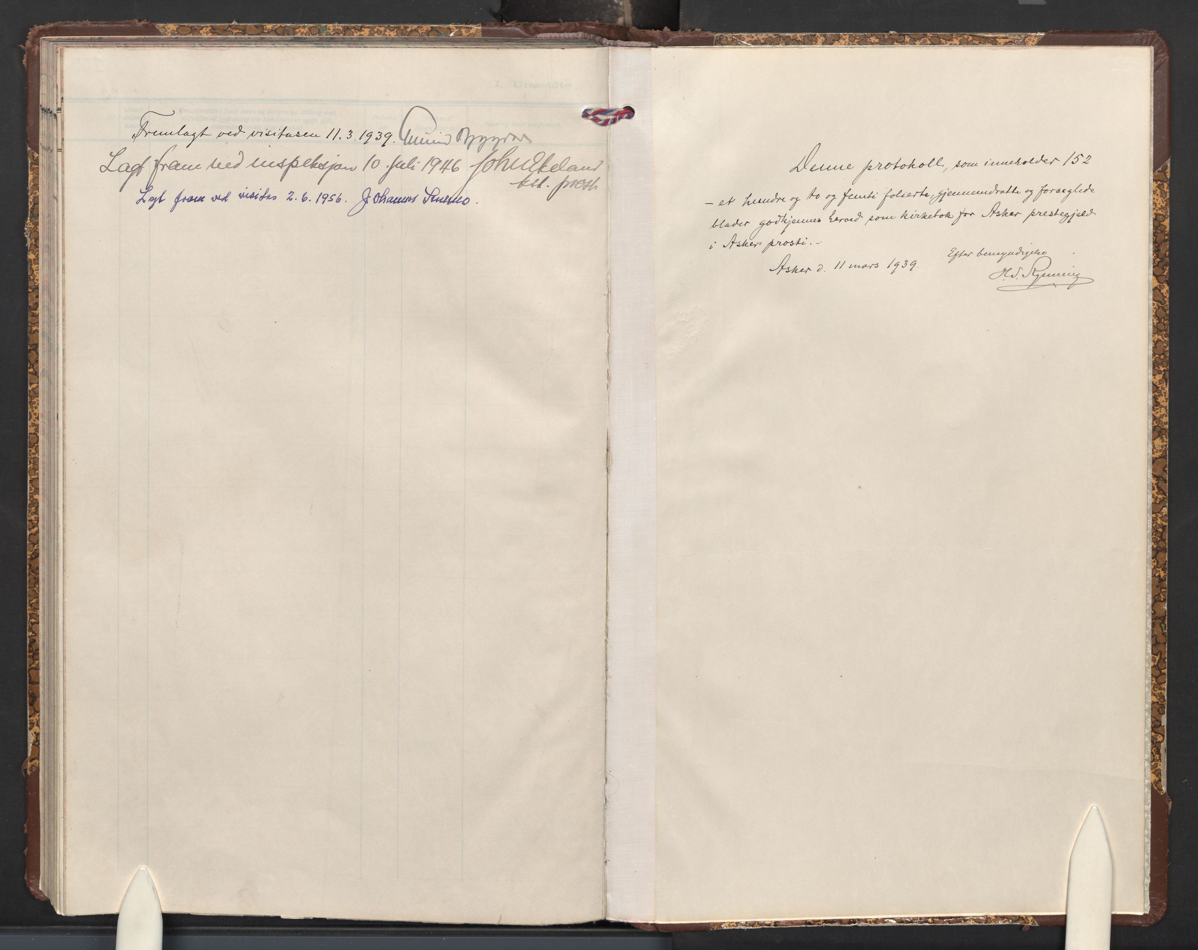 Asker prestekontor Kirkebøker, AV/SAO-A-10256a/F/Fa/L0021: Parish register (official) no. I 21, 1936-1945