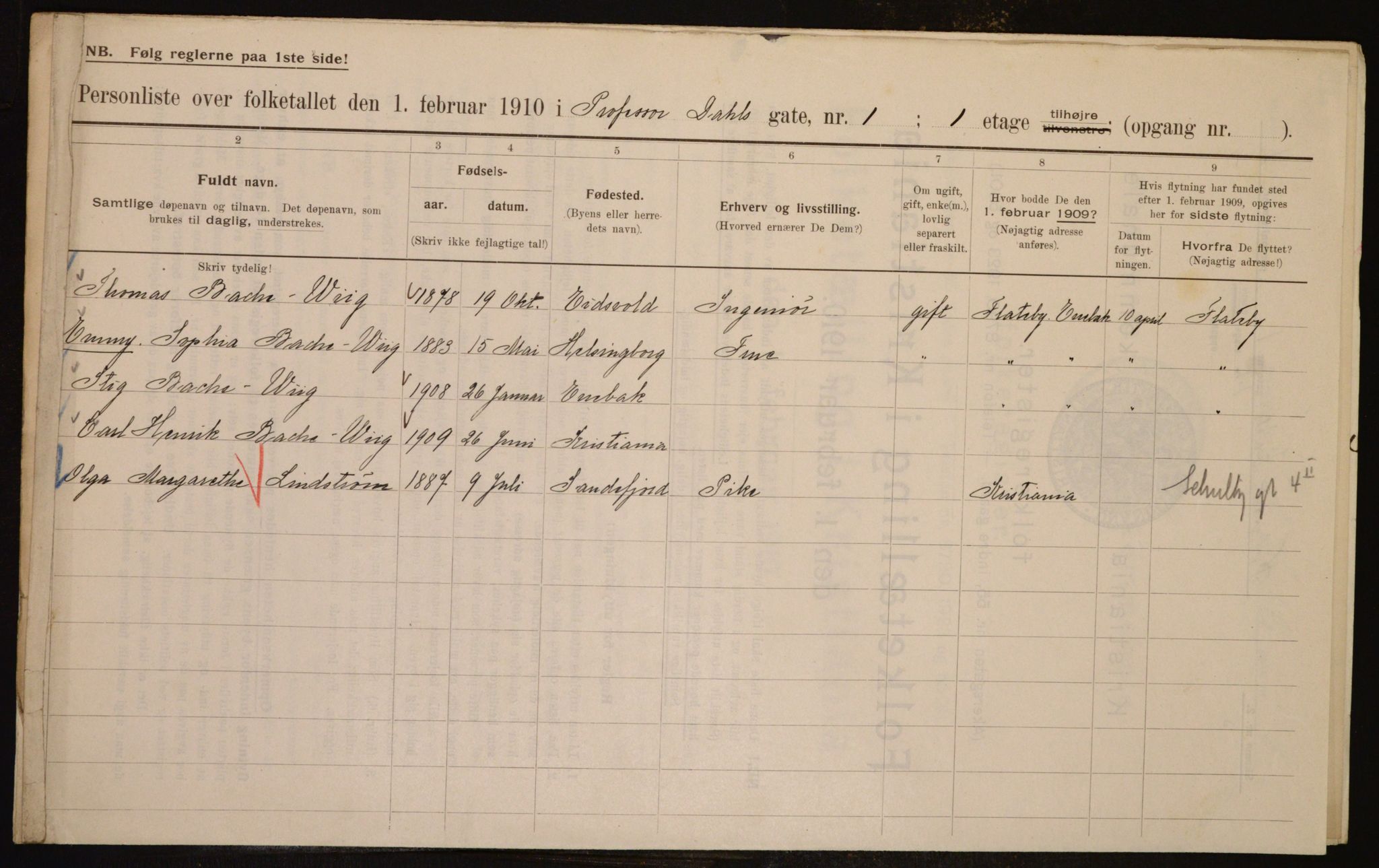 OBA, Municipal Census 1910 for Kristiania, 1910, p. 77858