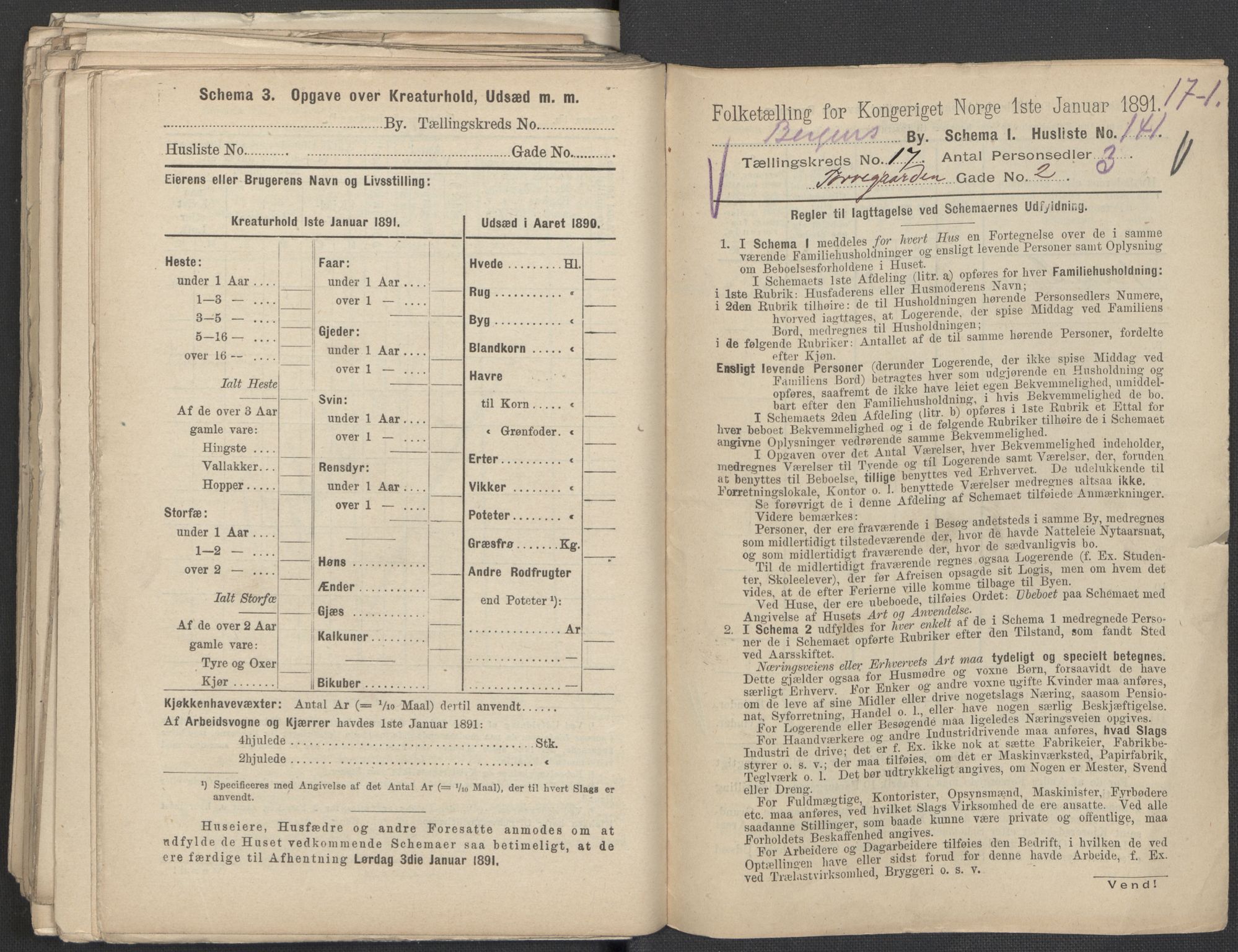 RA, 1891 Census for 1301 Bergen, 1891, p. 2769