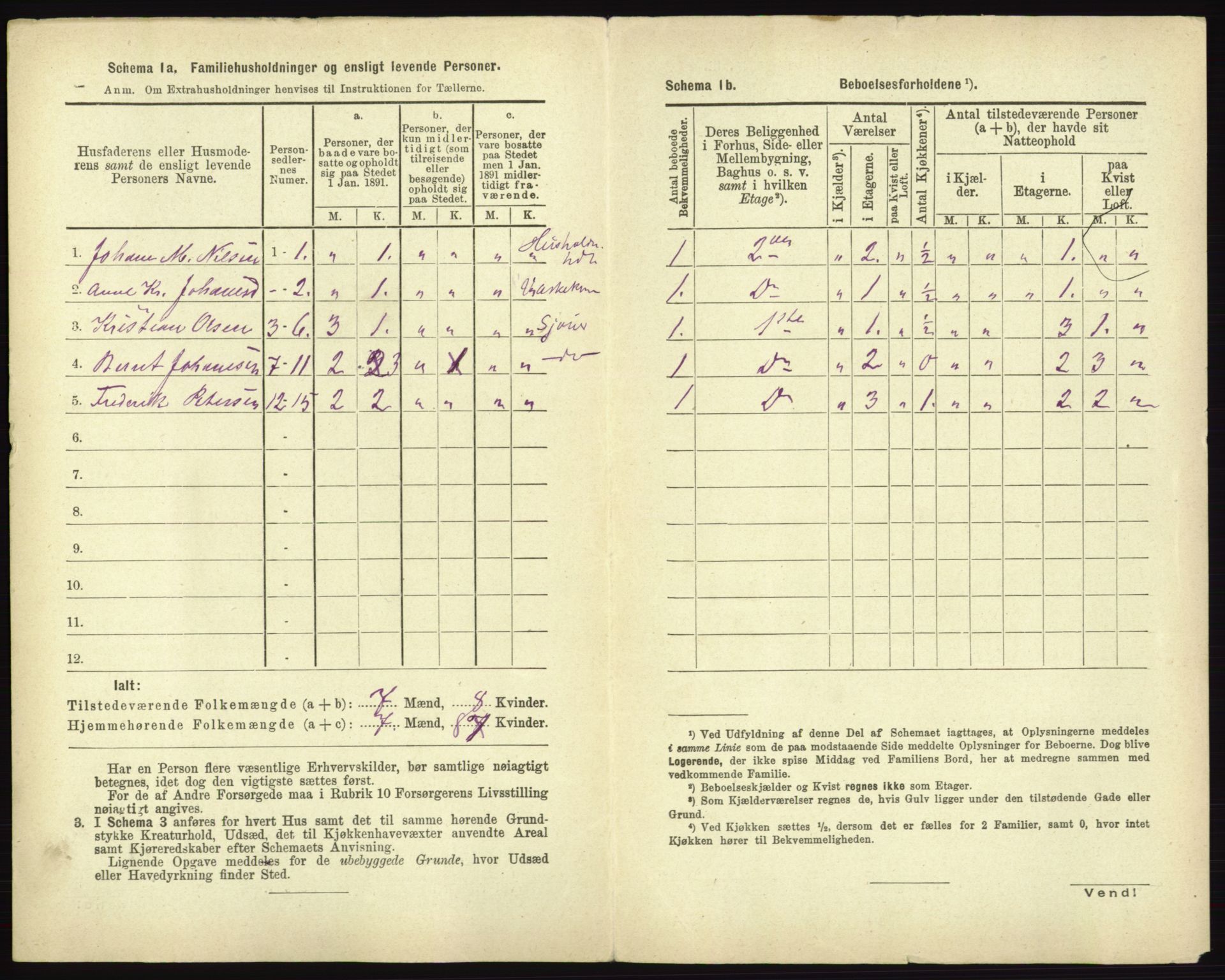 RA, 1891 census for 0101 Fredrikshald, 1891, p. 579