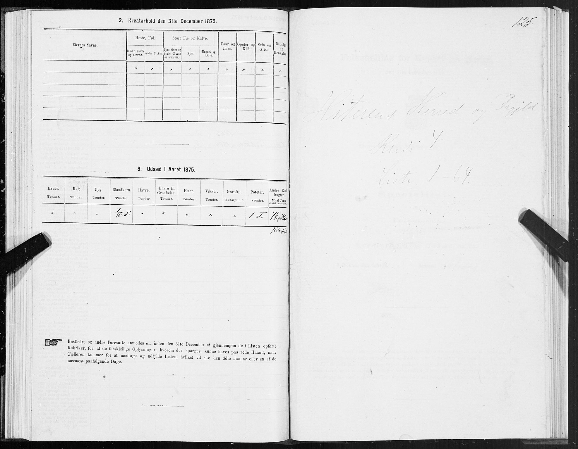 SAT, 1875 census for 1617P Hitra, 1875, p. 2125