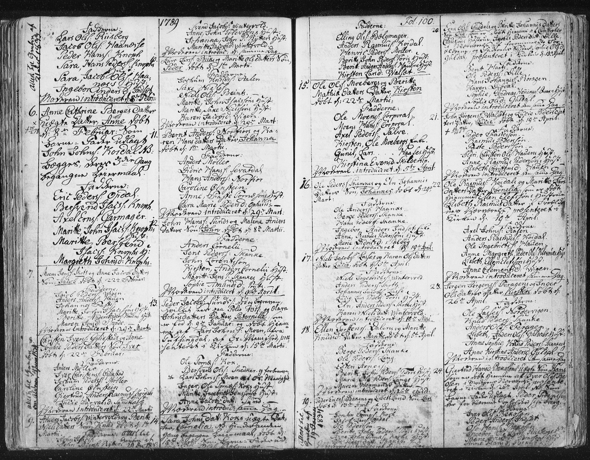 Ministerialprotokoller, klokkerbøker og fødselsregistre - Sør-Trøndelag, AV/SAT-A-1456/681/L0926: Parish register (official) no. 681A04, 1767-1797, p. 100