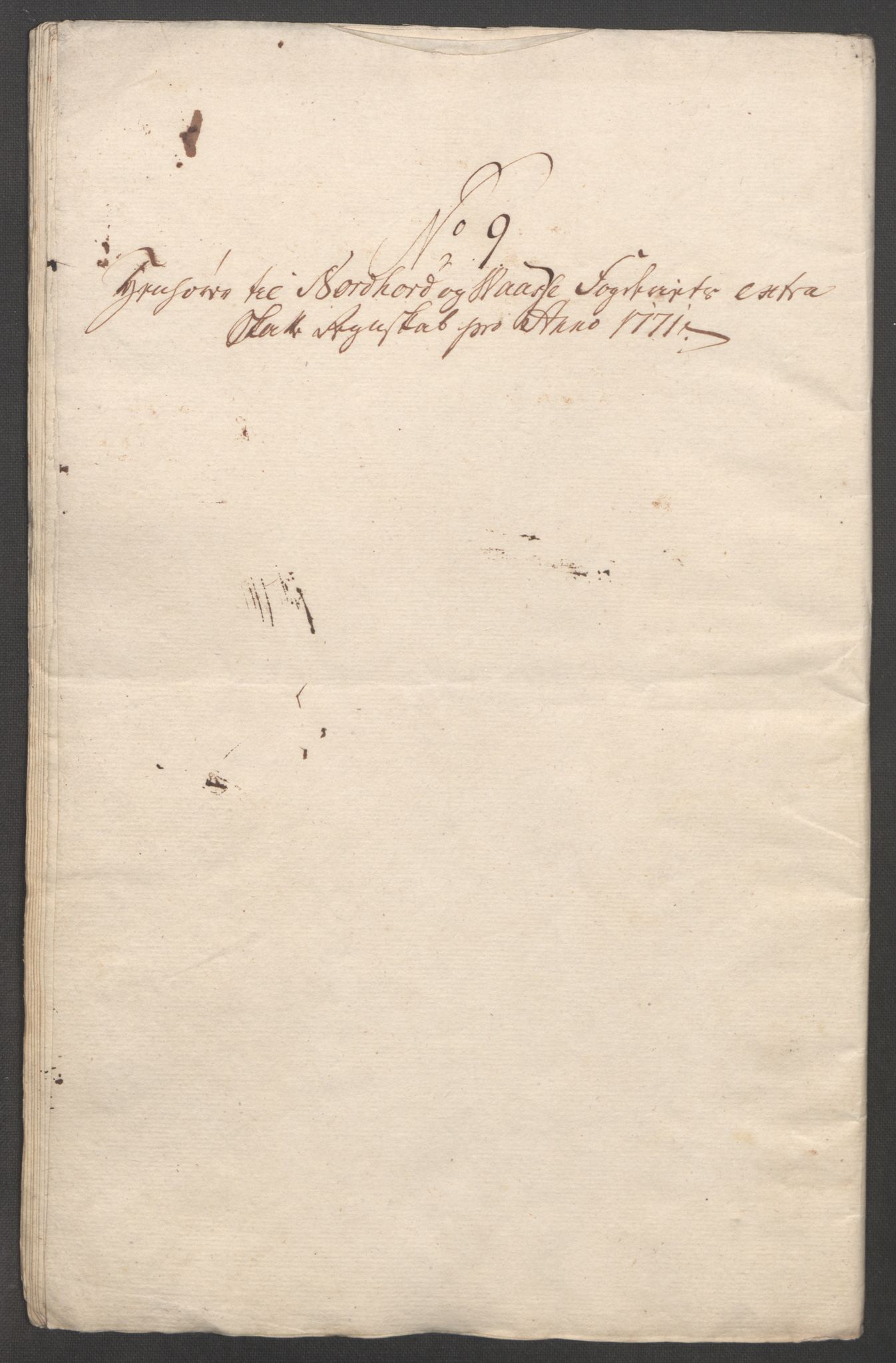 Rentekammeret inntil 1814, Reviderte regnskaper, Fogderegnskap, RA/EA-4092/R51/L3303: Ekstraskatten Nordhordland og Voss, 1762-1772, p. 631