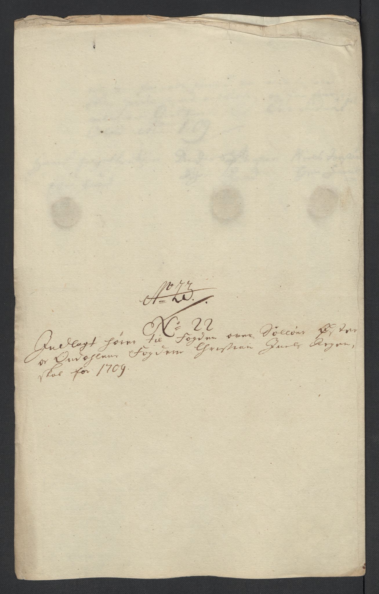 Rentekammeret inntil 1814, Reviderte regnskaper, Fogderegnskap, AV/RA-EA-4092/R13/L0846: Fogderegnskap Solør, Odal og Østerdal, 1709, p. 274