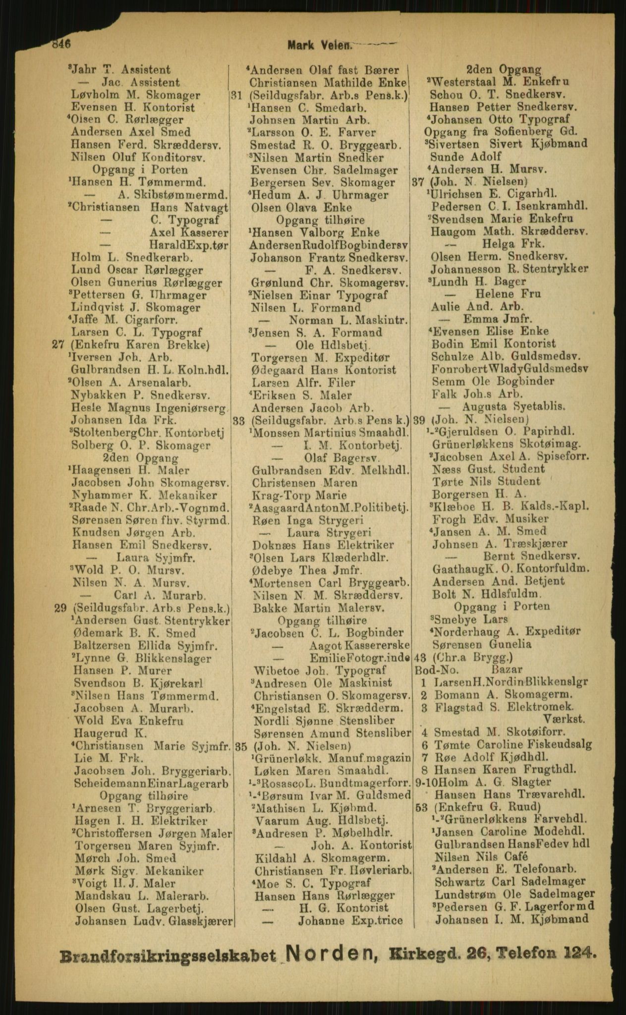 Kristiania/Oslo adressebok, PUBL/-, 1899, p. 846