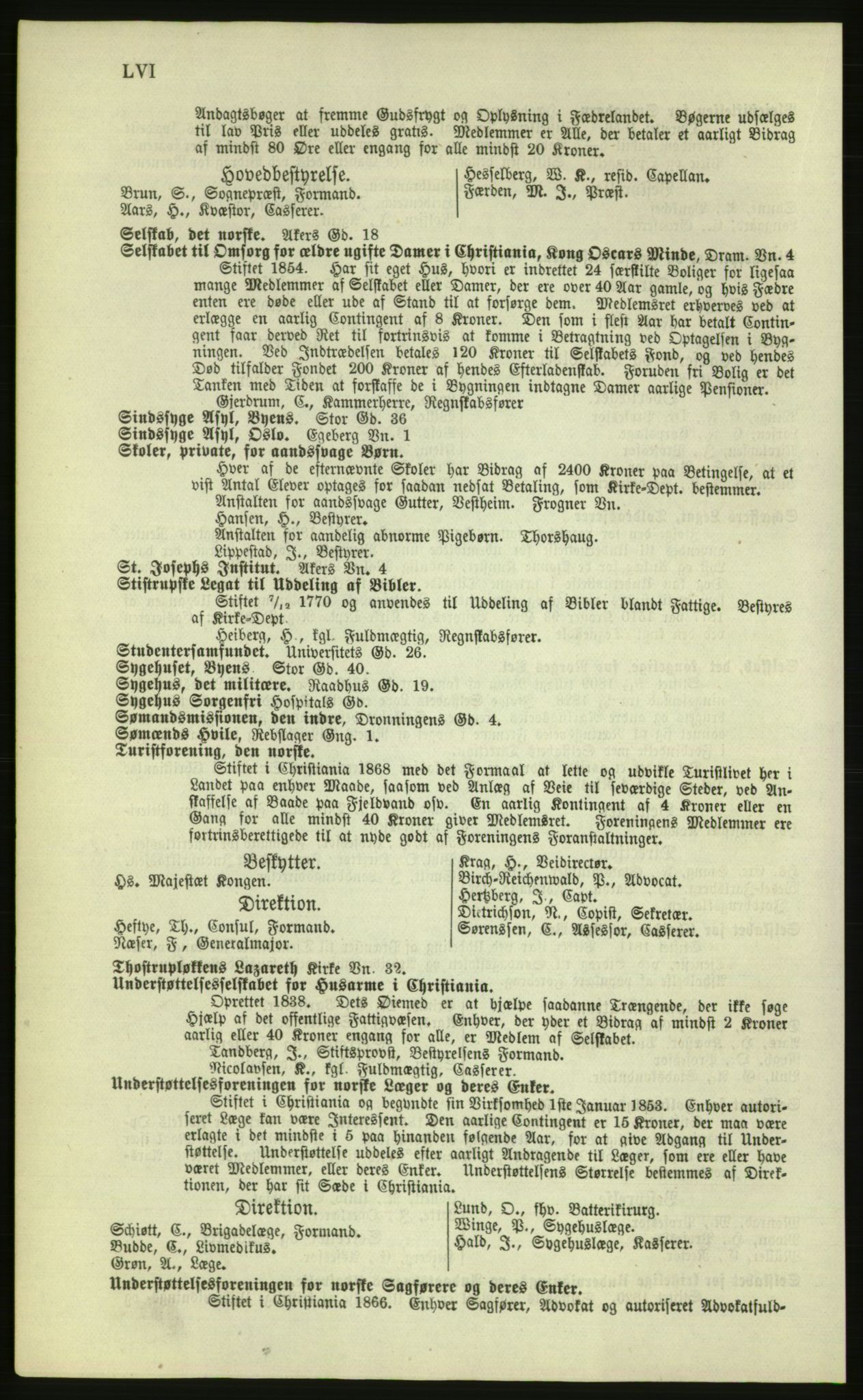 Kristiania/Oslo adressebok, PUBL/-, 1879, p. LVI