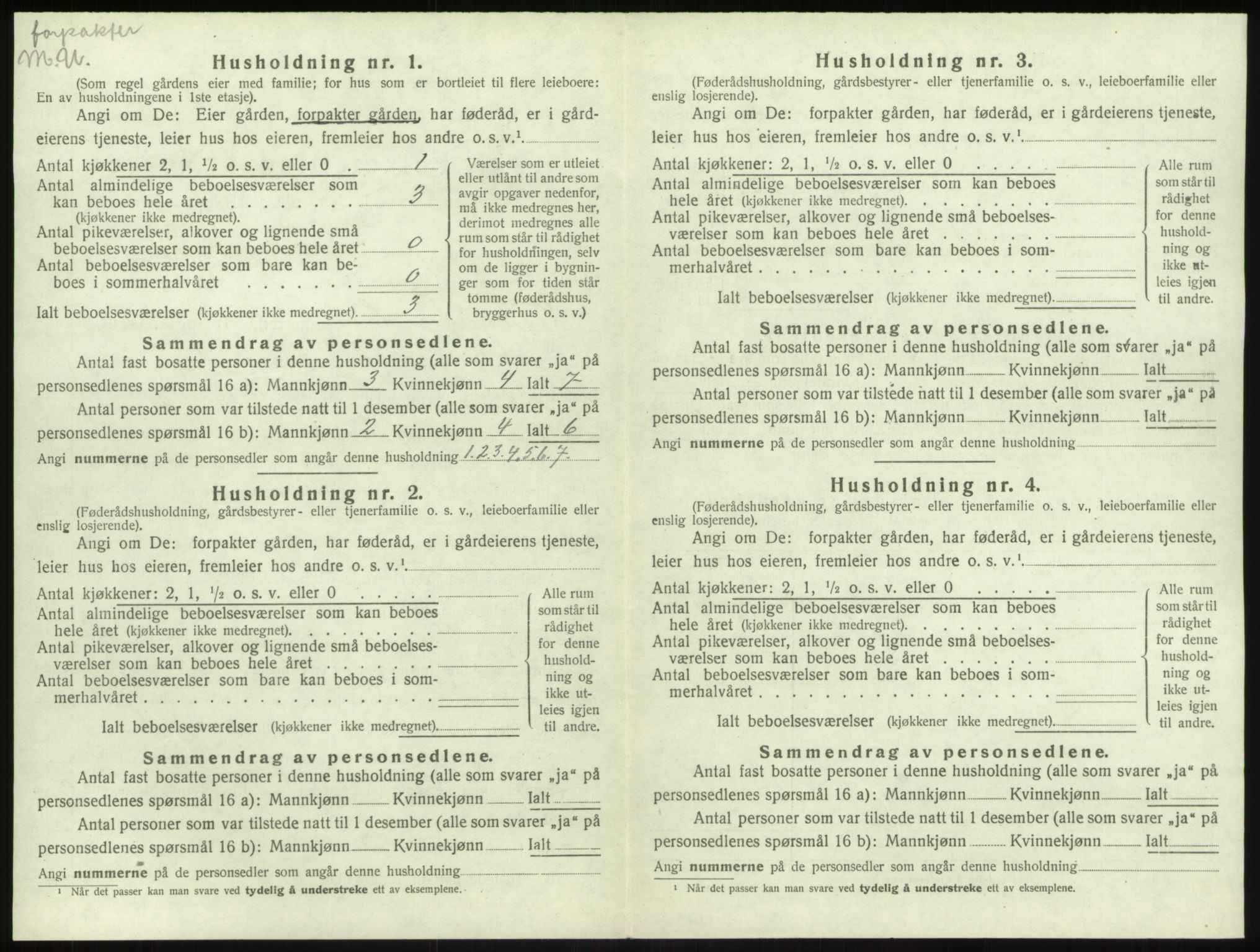 SAB, 1920 census for Leikanger, 1920, p. 549