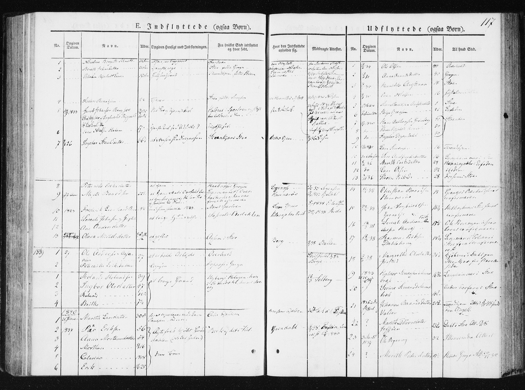 Ministerialprotokoller, klokkerbøker og fødselsregistre - Nord-Trøndelag, SAT/A-1458/749/L0470: Parish register (official) no. 749A04, 1834-1853, p. 117