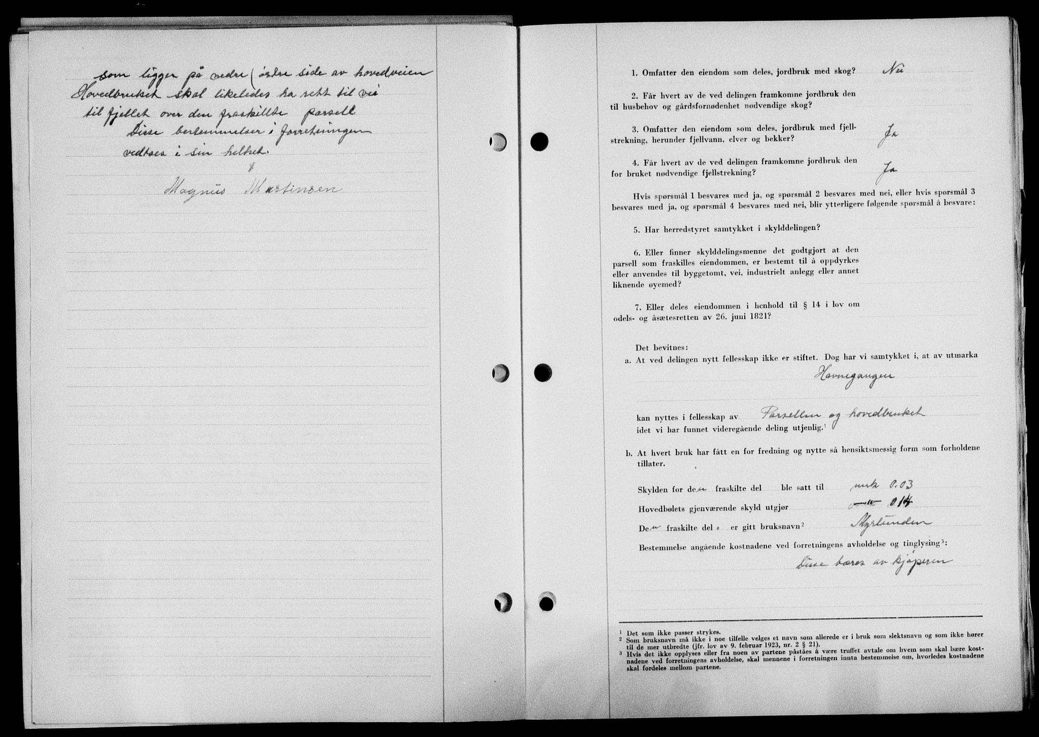 Lofoten sorenskriveri, SAT/A-0017/1/2/2C/L0020a: Mortgage book no. 20a, 1948-1949, Diary no: : 72/1949