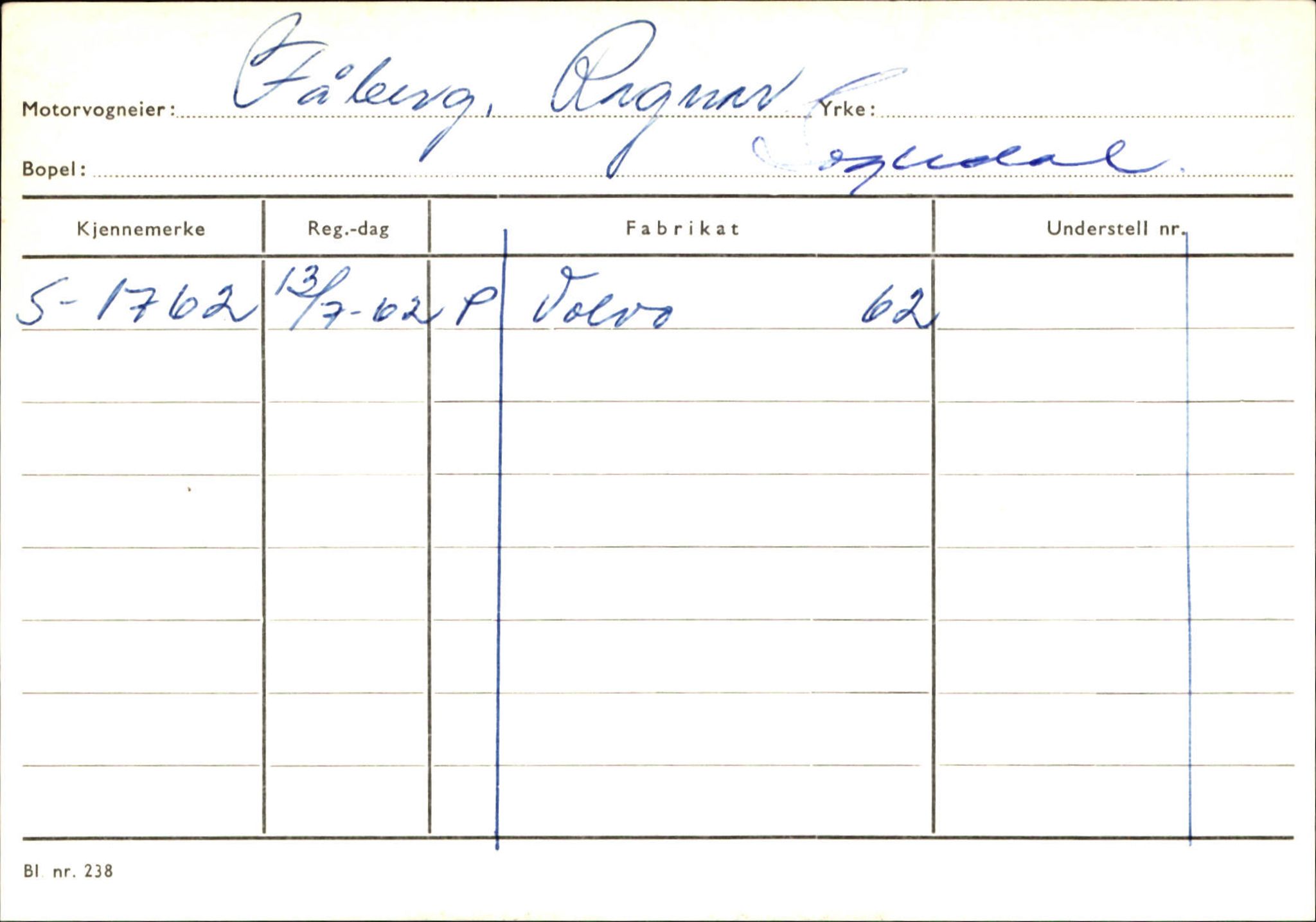 Statens vegvesen, Sogn og Fjordane vegkontor, SAB/A-5301/4/F/L0124: Eigarregister Sogndal A-U, 1945-1975, p. 673