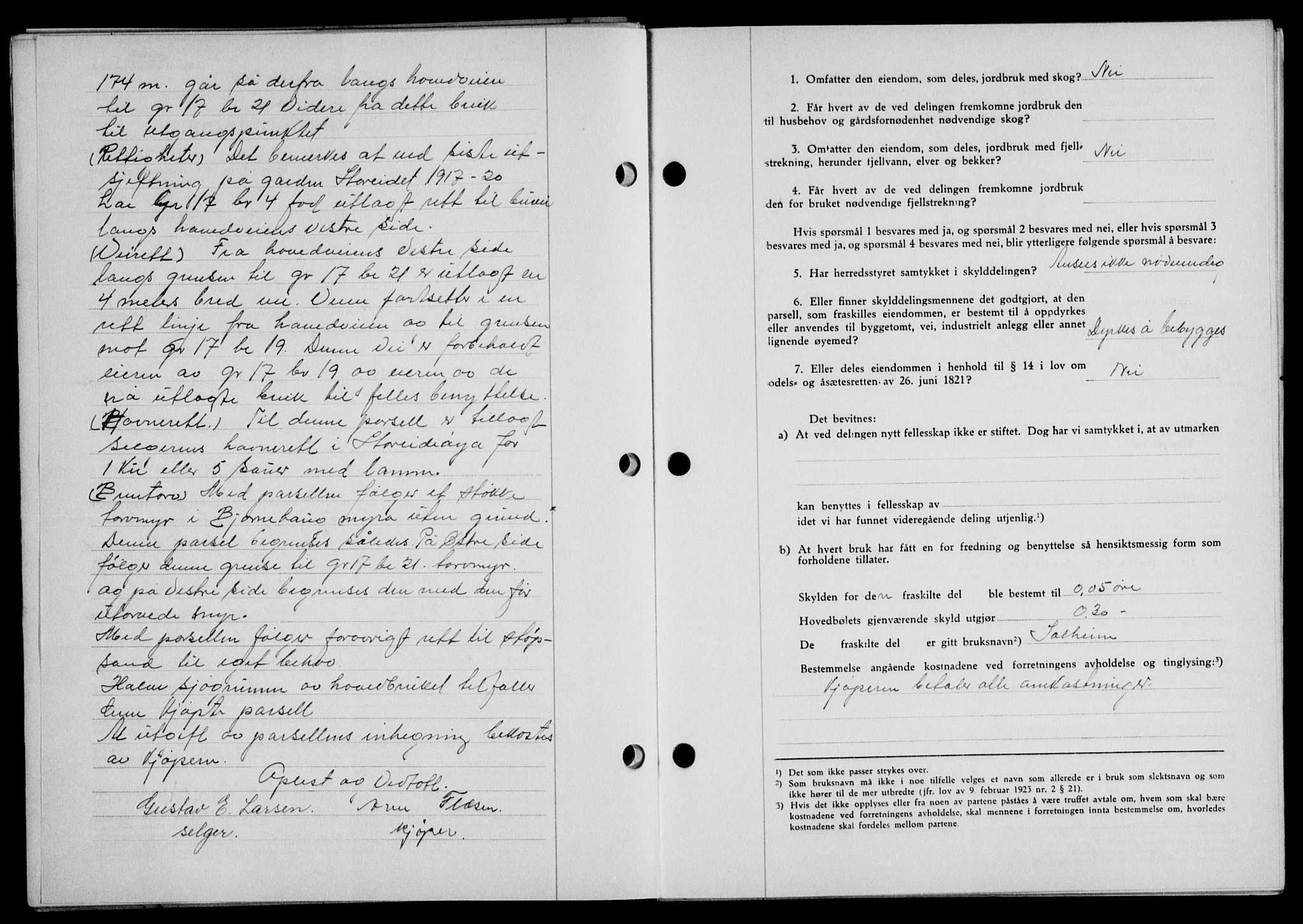 Lofoten sorenskriveri, SAT/A-0017/1/2/2C/L0009a: Mortgage book no. 9a, 1941-1942, Diary no: : 2045/1941