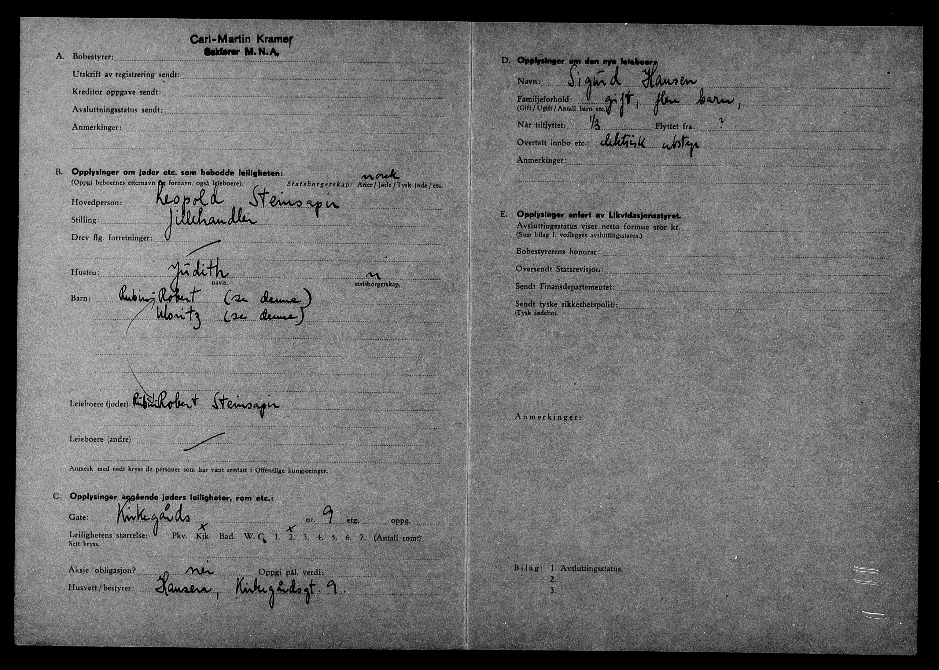 Justisdepartementet, Tilbakeføringskontoret for inndratte formuer, AV/RA-S-1564/H/Hc/Hcc/L0983: --, 1945-1947, p. 107