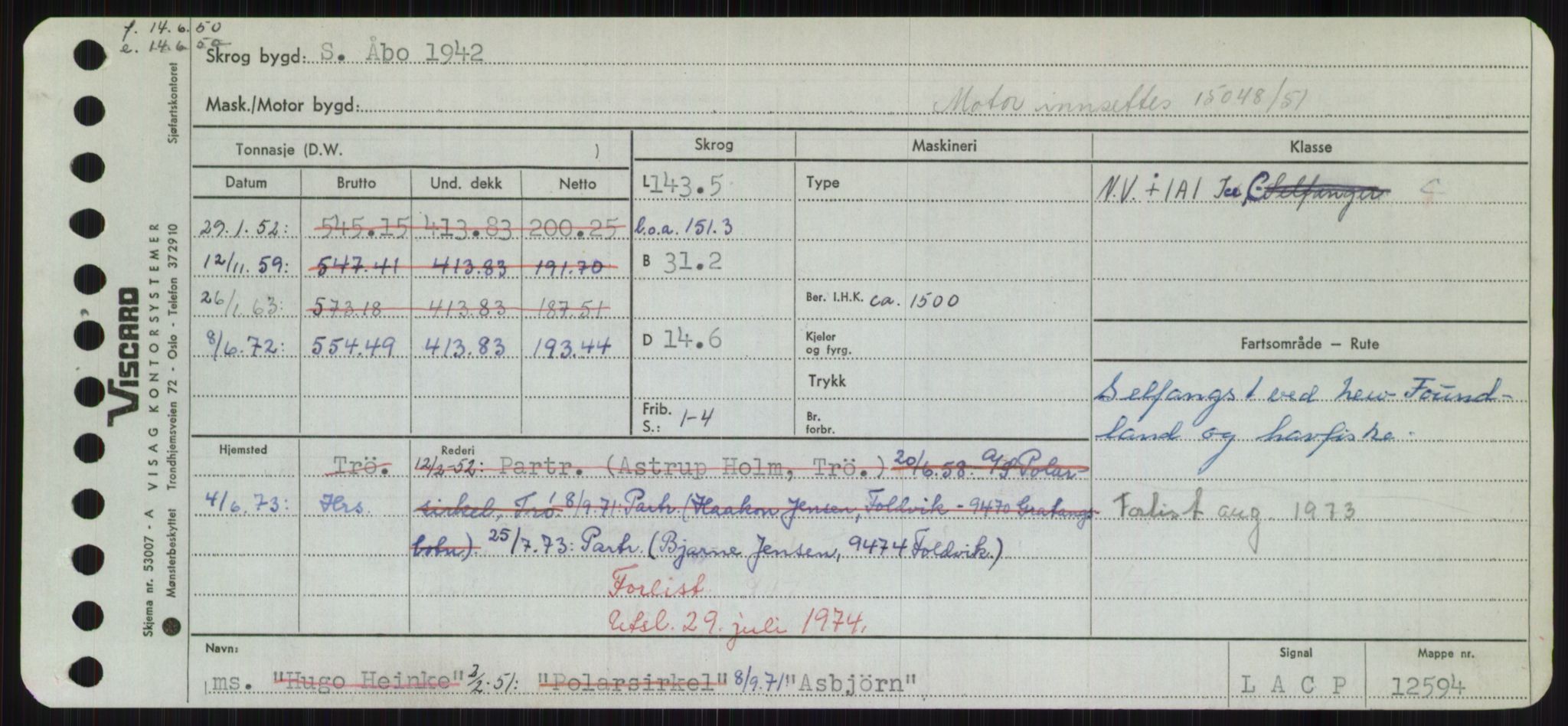 Sjøfartsdirektoratet med forløpere, Skipsmålingen, RA/S-1627/H/Hd/L0002: Fartøy, Apa-Axe, p. 233