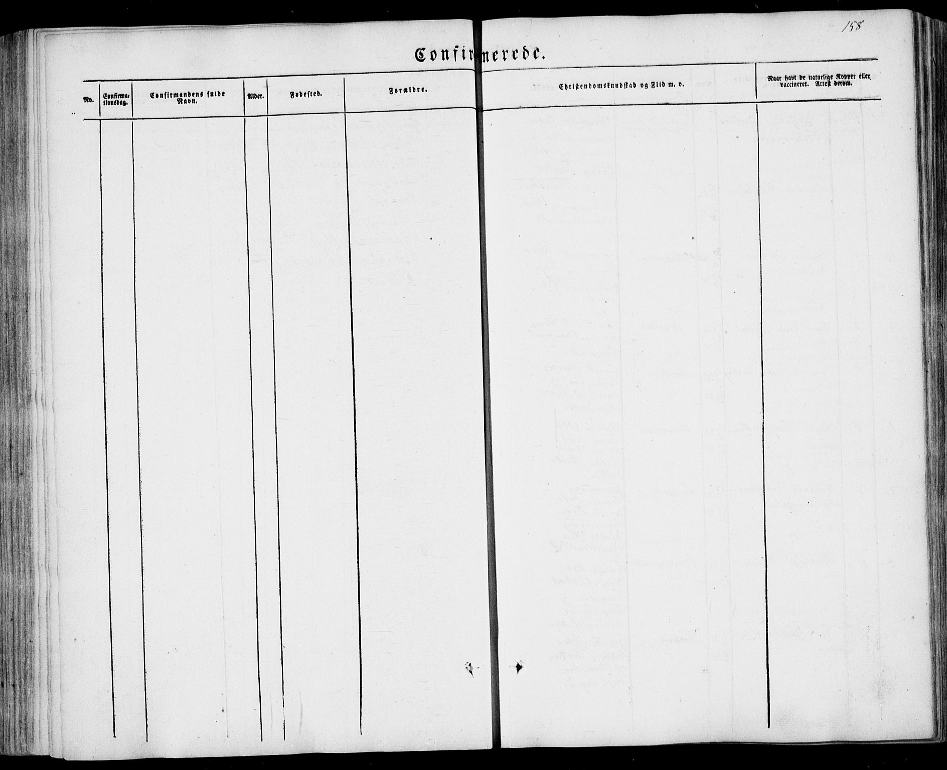 Sandar kirkebøker, SAKO/A-243/F/Fa/L0006: Parish register (official) no. 6, 1847-1860, p. 158