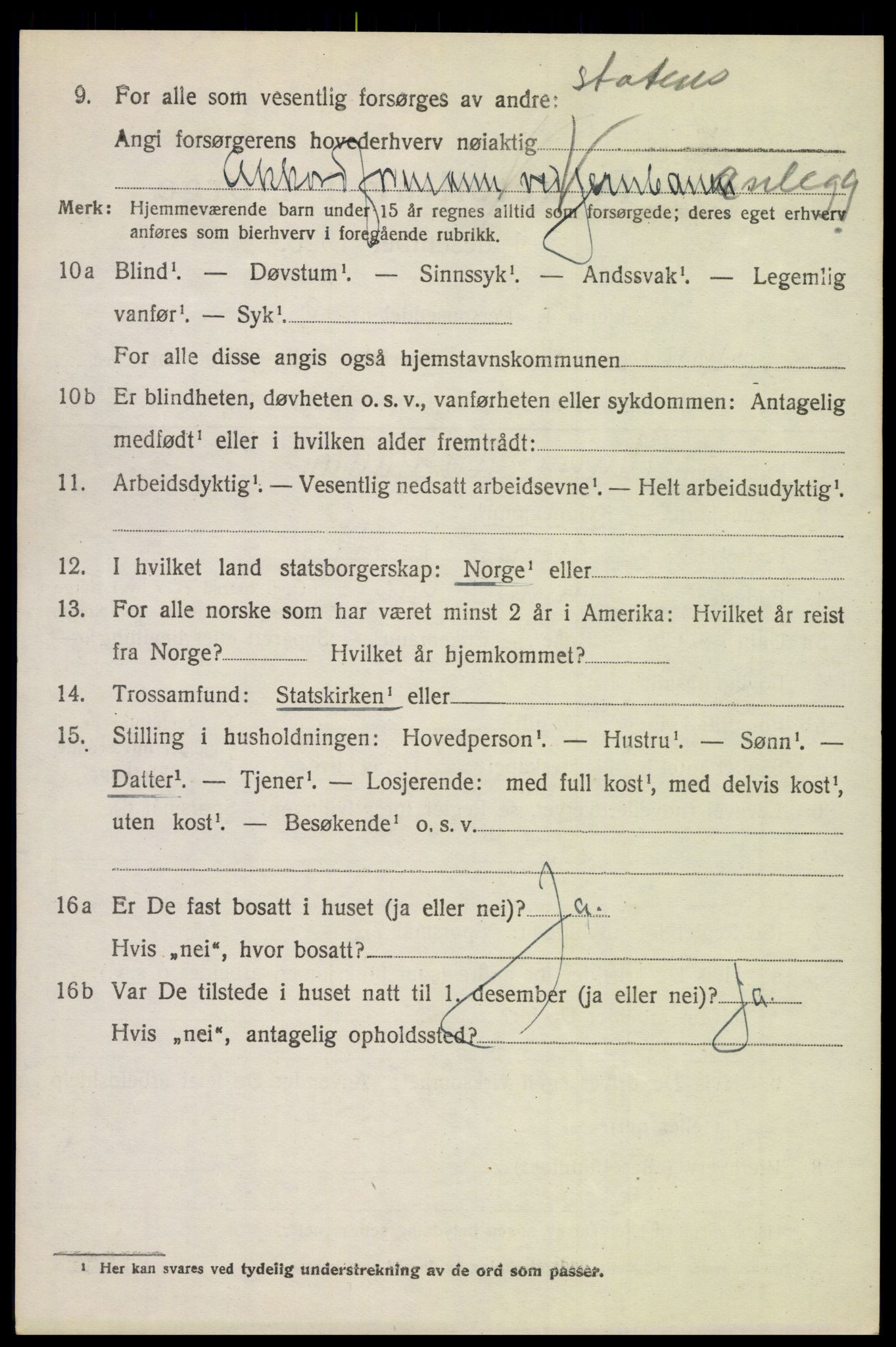 SAH, 1920 census for Lunner, 1920, p. 3562