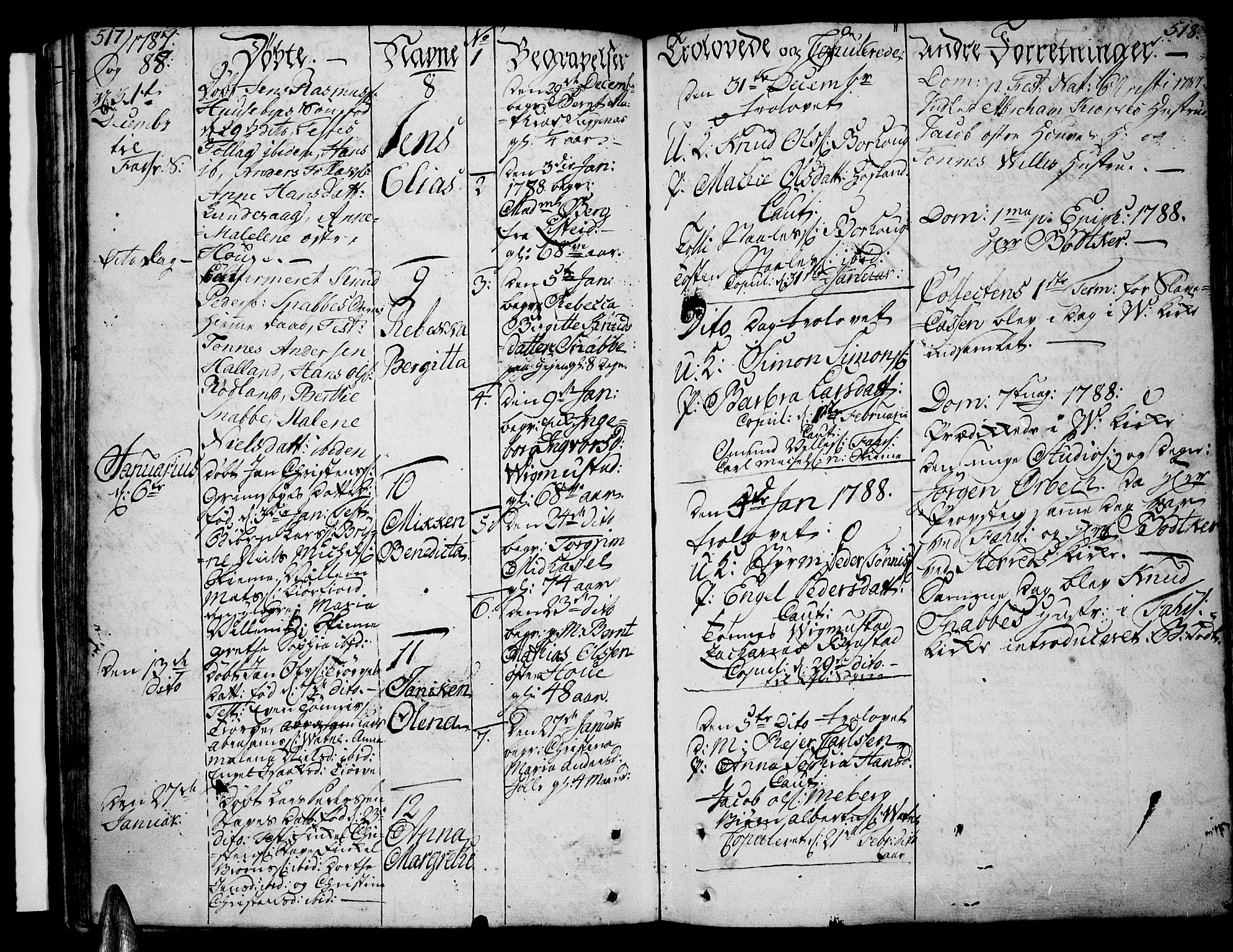 Lista sokneprestkontor, AV/SAK-1111-0027/F/Fa/L0004: Parish register (official) no. A 4, 1768-1794, p. 517-518