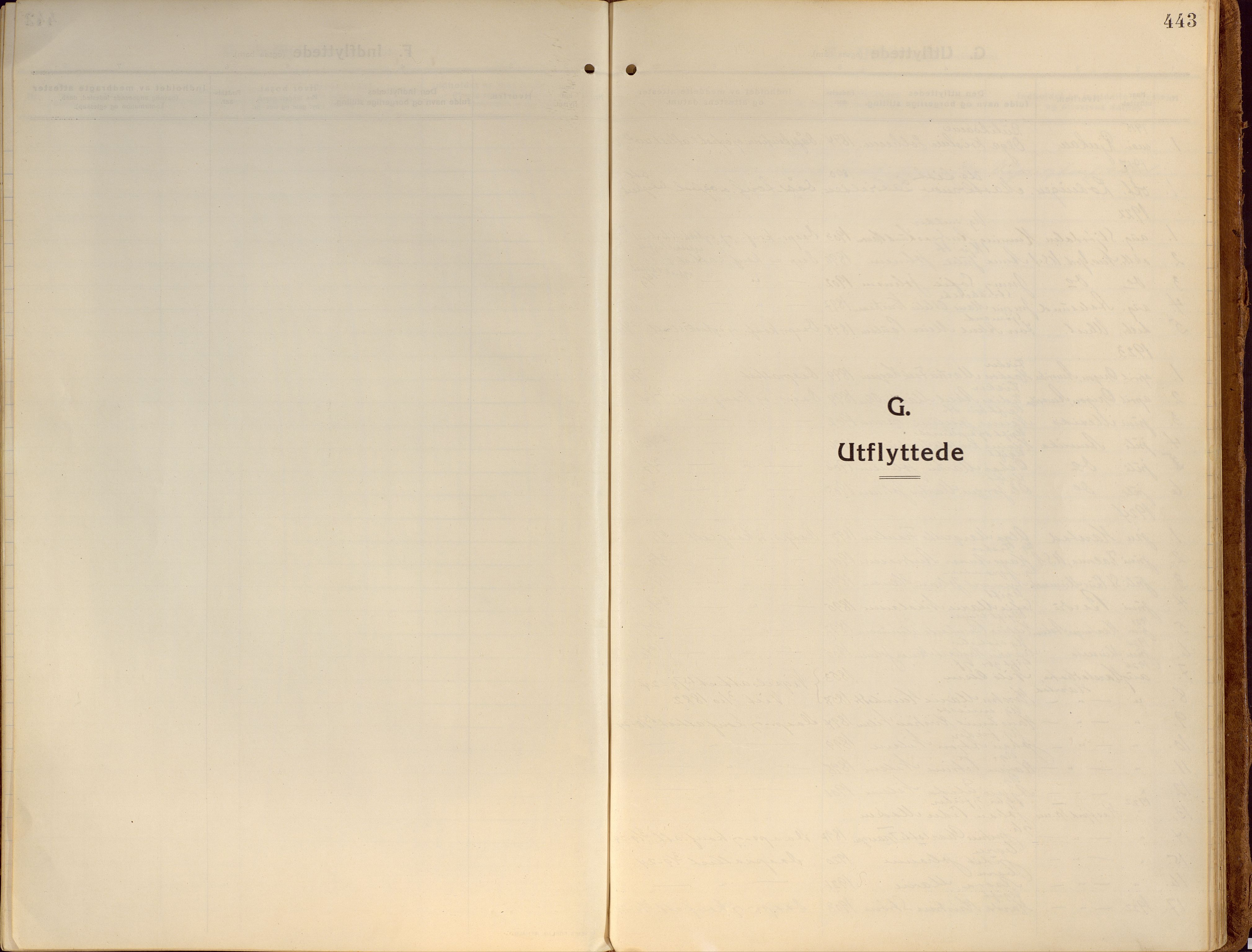 Ibestad sokneprestembete, SATØ/S-0077/H/Ha/Haa/L0018kirke: Parish register (official) no. 18, 1915-1929, p. 443