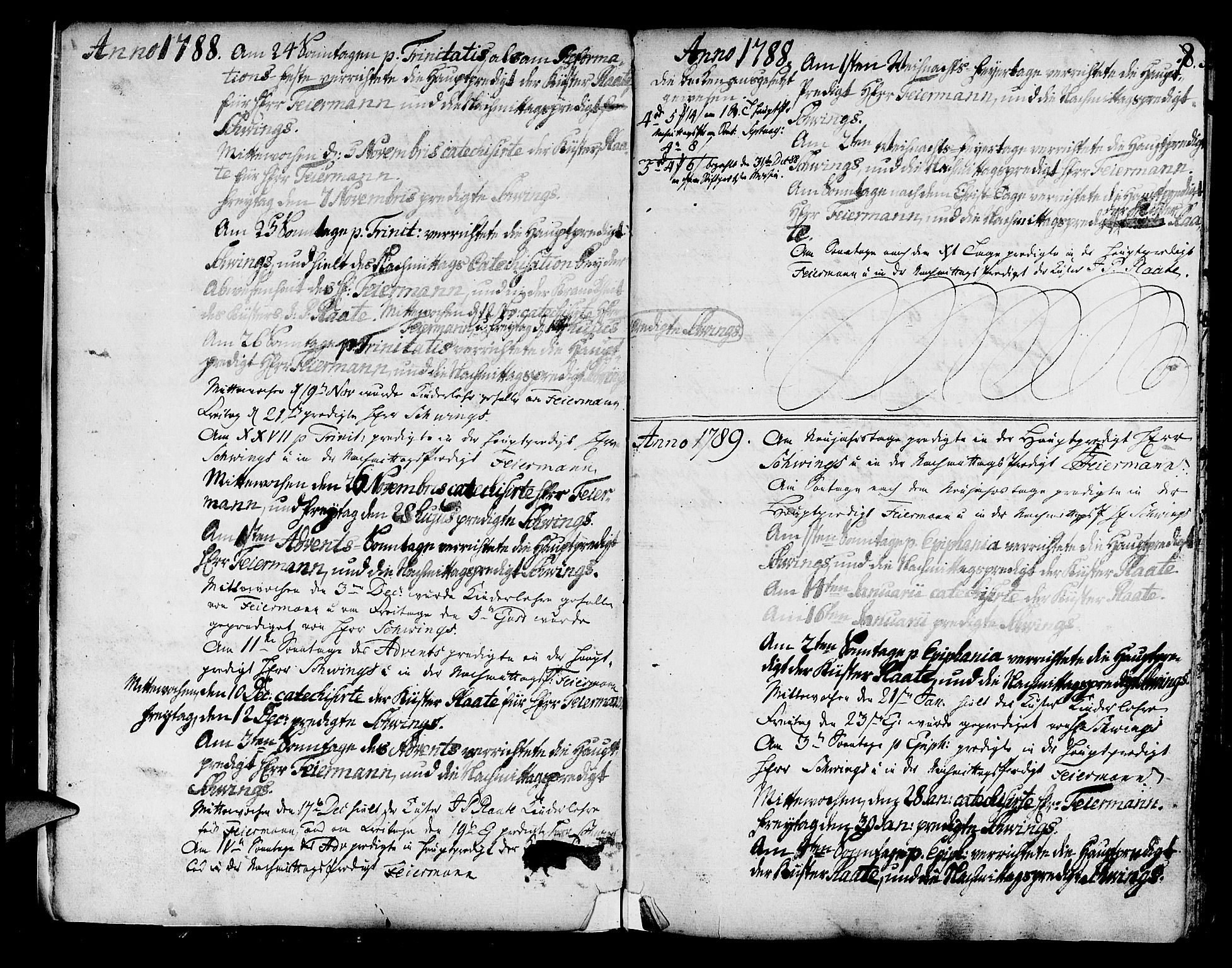 Mariakirken Sokneprestembete, SAB/A-76901/H/Haa/L0003: Parish register (official) no. A 3, 1786-1815, p. 8