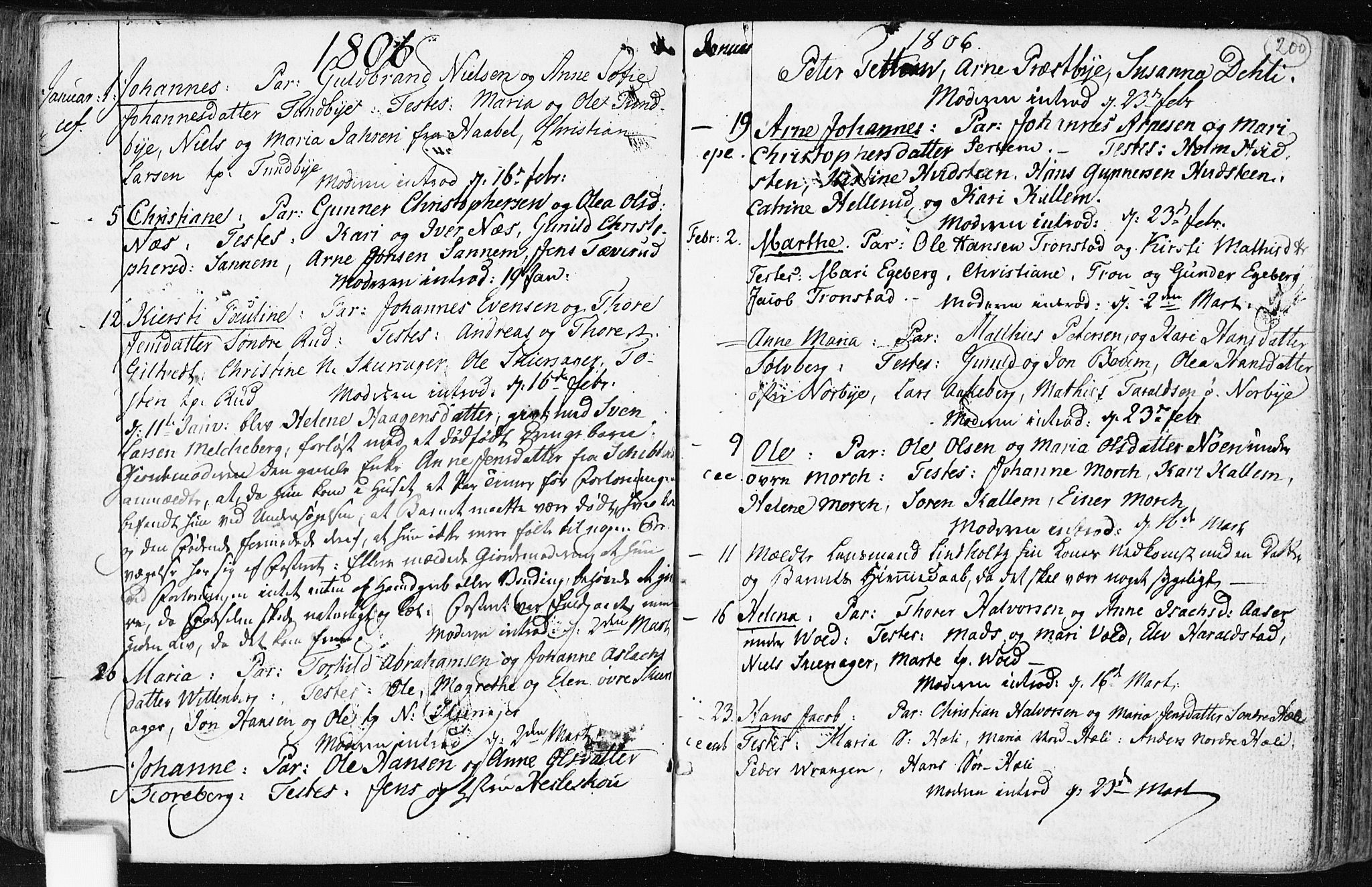 Spydeberg prestekontor Kirkebøker, AV/SAO-A-10924/F/Fa/L0003: Parish register (official) no. I 3, 1778-1814, p. 200