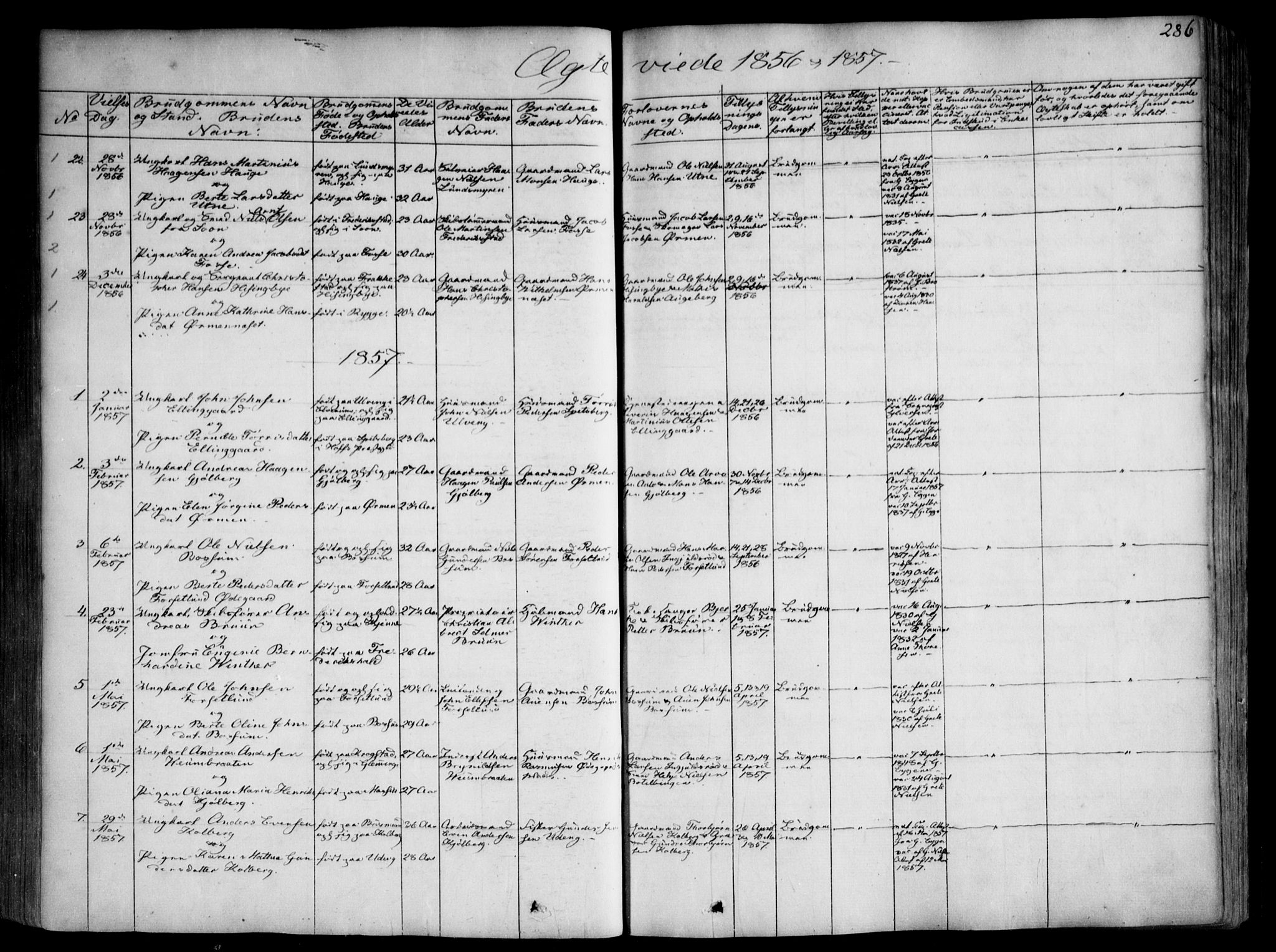 Onsøy prestekontor Kirkebøker, SAO/A-10914/F/Fa/L0003: Parish register (official) no. I 3, 1841-1860, p. 286