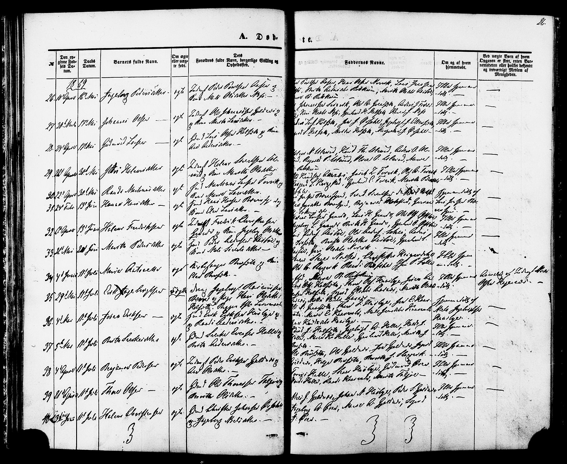 Ministerialprotokoller, klokkerbøker og fødselsregistre - Møre og Romsdal, AV/SAT-A-1454/592/L1027: Parish register (official) no. 592A05, 1865-1878, p. 26