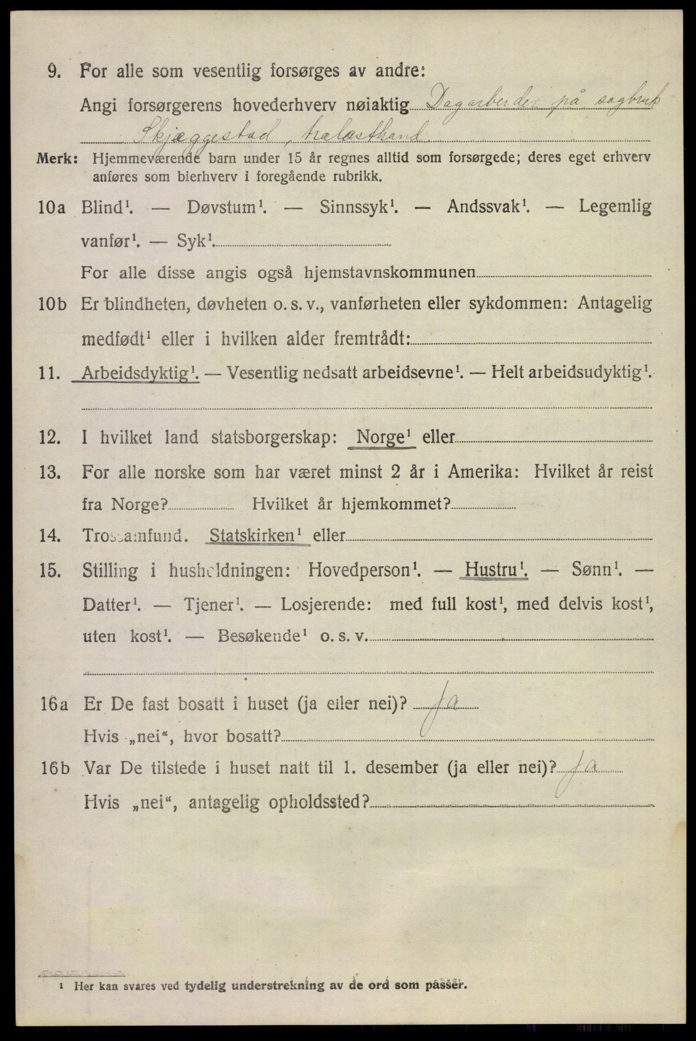 SAKO, 1920 census for Våle, 1920, p. 5487