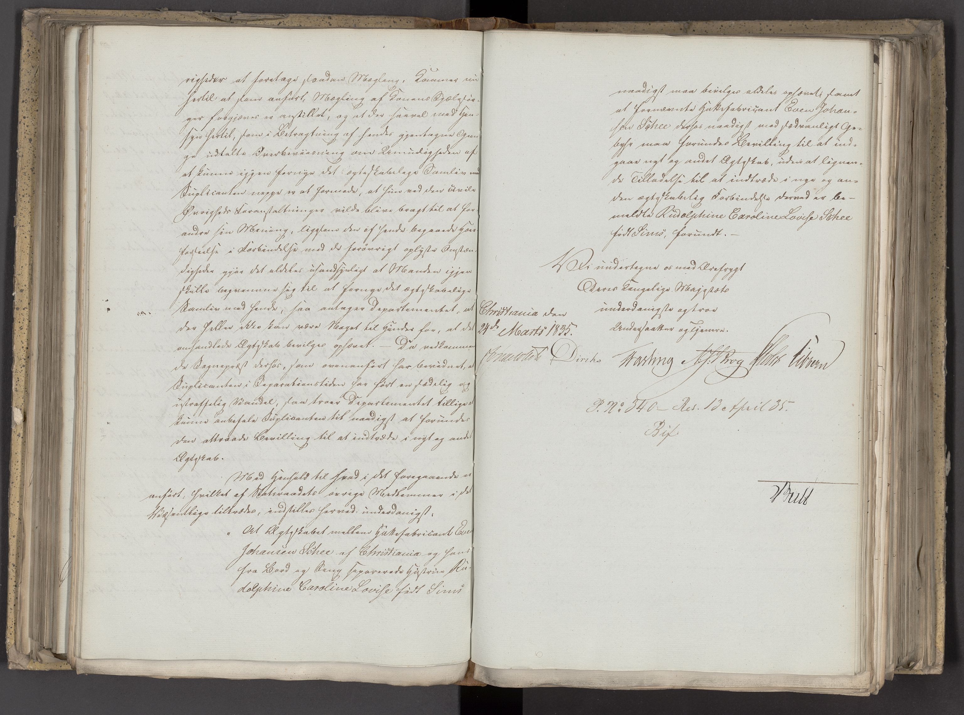 Statsrådsavdelingen i Stockholm, AV/RA-S-1003/D/Da/L0098: Regjeringsinnstillinger nr. 5461-5649, 1835