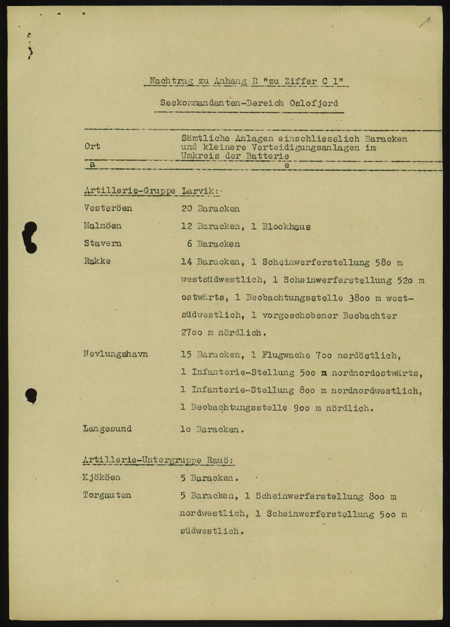 Forsvaret, Generalinspektør og sjefen for Kystartilleriet, AV/RA-RAFA-2045/F/Fa/L0016: Tyske oversiktskarter over festningsanlegg, 1940-1945, p. 141