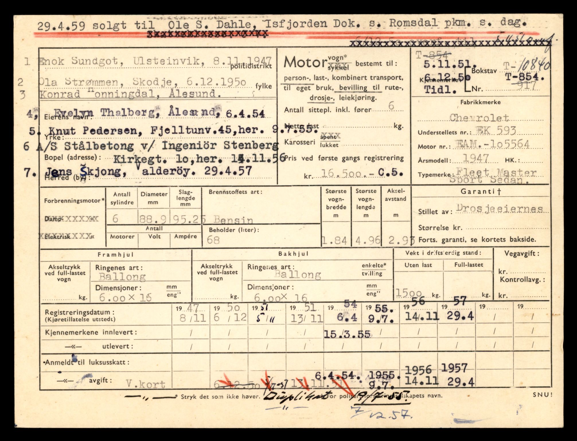 Møre og Romsdal vegkontor - Ålesund trafikkstasjon, AV/SAT-A-4099/F/Fe/L0024: Registreringskort for kjøretøy T 10810 - T 10930, 1927-1998, p. 829