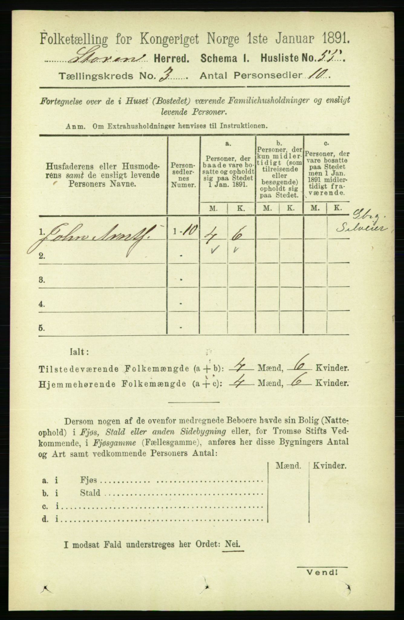 RA, 1891 census for 1648 Støren, 1891, p. 778