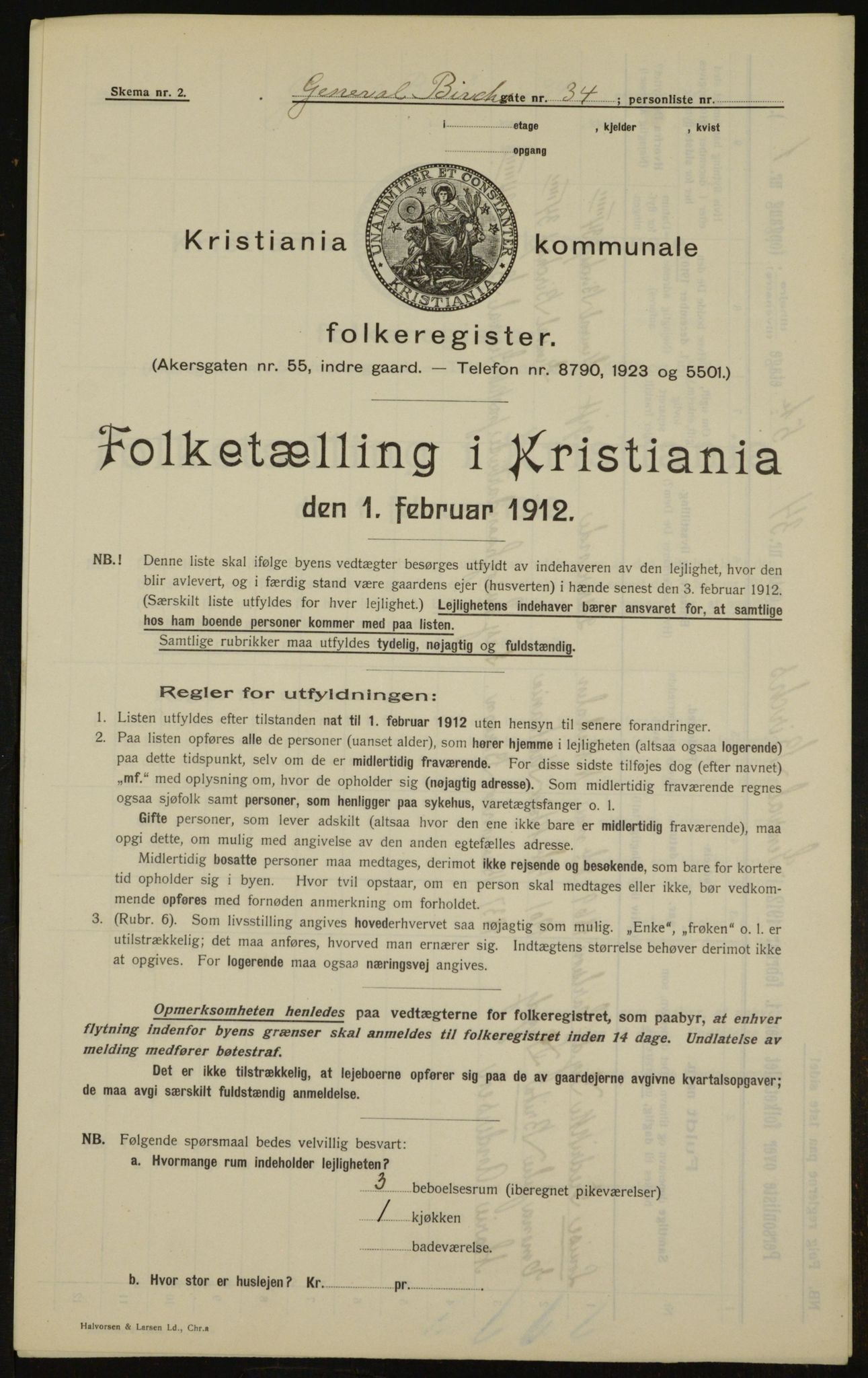 OBA, Municipal Census 1912 for Kristiania, 1912, p. 28983