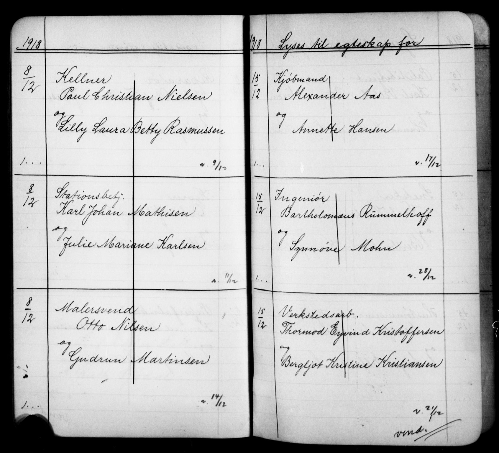 Strømsø kirkebøker, AV/SAKO-A-246/H/Ha/L0016: Banns register no. 16, 1917-1921