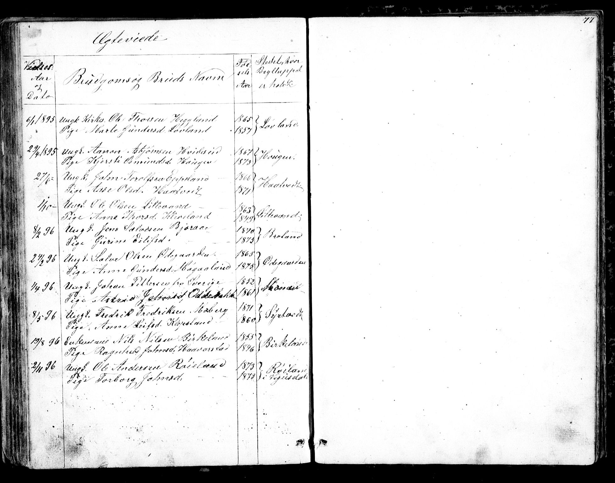 Evje sokneprestkontor, AV/SAK-1111-0008/F/Fb/Fba/L0002: Parish register (copy) no. B 2, 1849-1896, p. 77