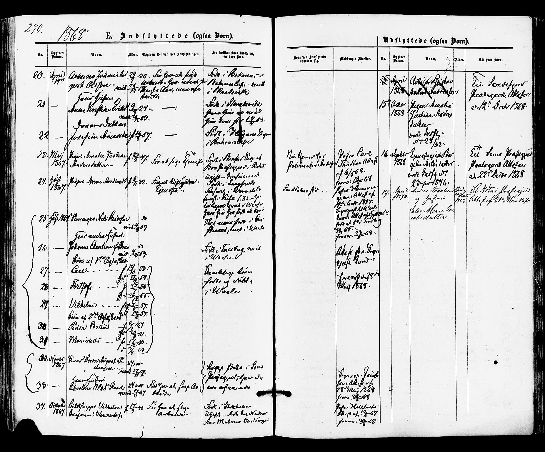 Tønsberg kirkebøker, SAKO/A-330/F/Fa/L0009: Parish register (official) no. I 9, 1865-1873, p. 290