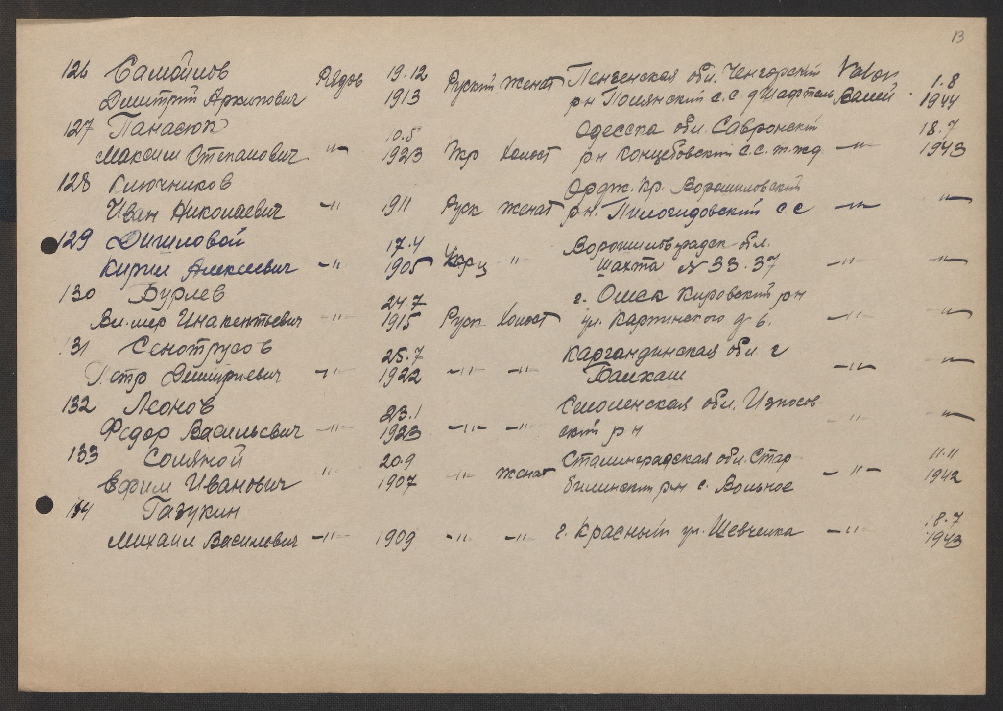 Flyktnings- og fangedirektoratet, Repatrieringskontoret, AV/RA-S-1681/D/Db/L0017: Displaced Persons (DPs) og sivile tyskere, 1945-1948, p. 234