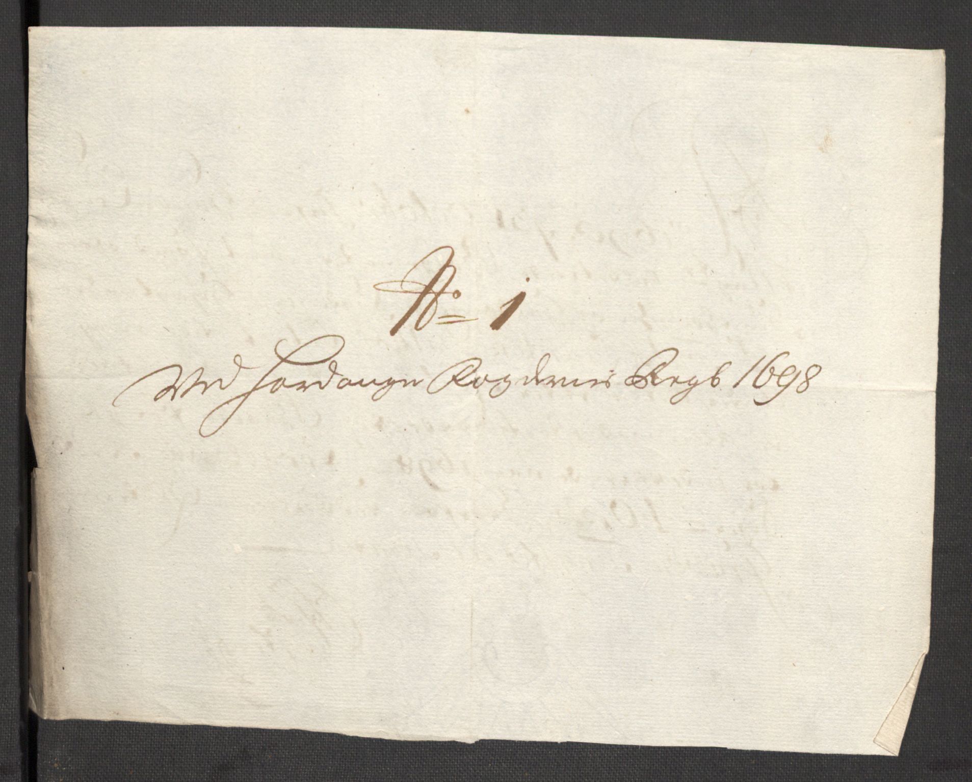 Rentekammeret inntil 1814, Reviderte regnskaper, Fogderegnskap, AV/RA-EA-4092/R48/L2977: Fogderegnskap Sunnhordland og Hardanger, 1697-1698, p. 442