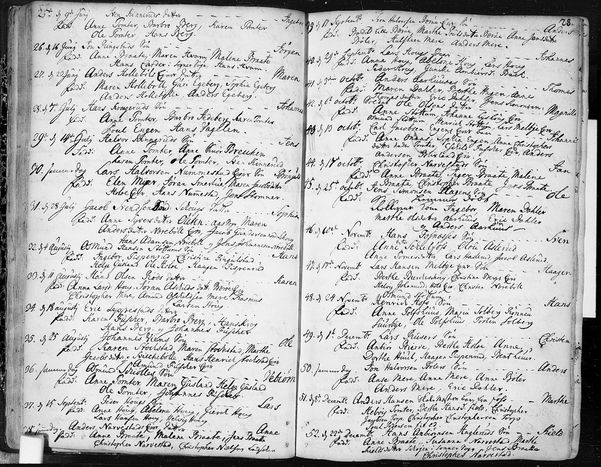 Hobøl prestekontor Kirkebøker, AV/SAO-A-2002/F/Fa/L0001: Parish register (official) no. I 1, 1733-1814, p. 28