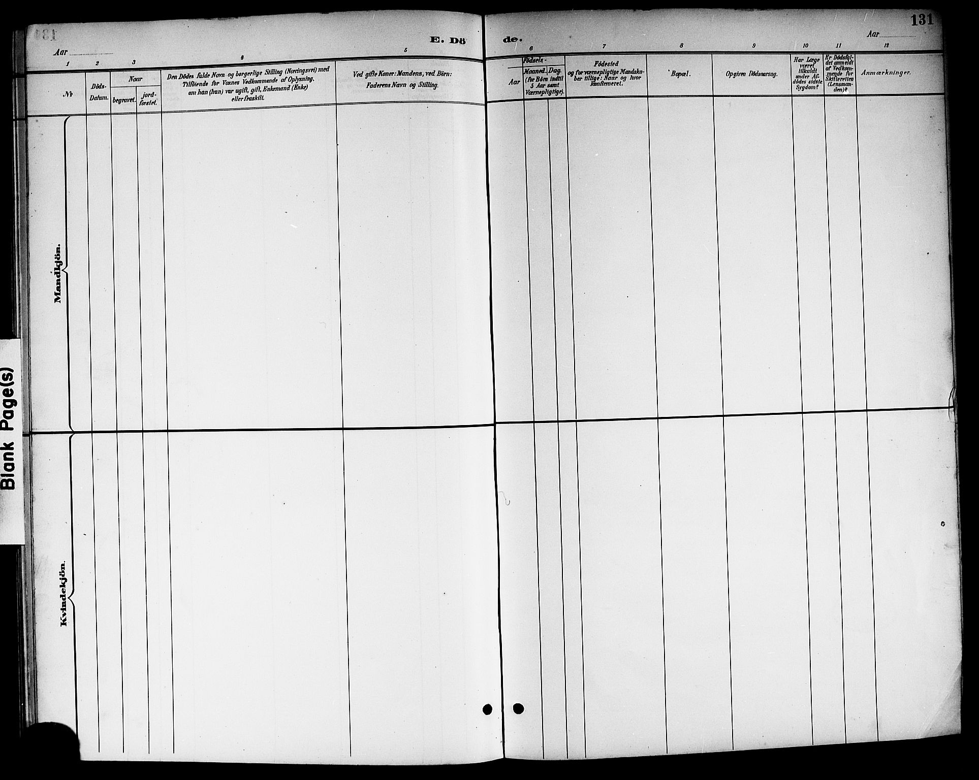 Kviteseid kirkebøker, SAKO/A-276/G/Gc/L0001: Parish register (copy) no. III 1, 1893-1916, p. 131