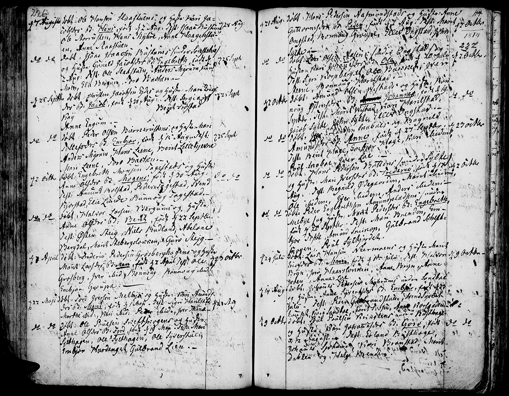 Fron prestekontor, AV/SAH-PREST-078/H/Ha/Haa/L0001: Parish register (official) no. 1, 1799-1816, p. 226-227