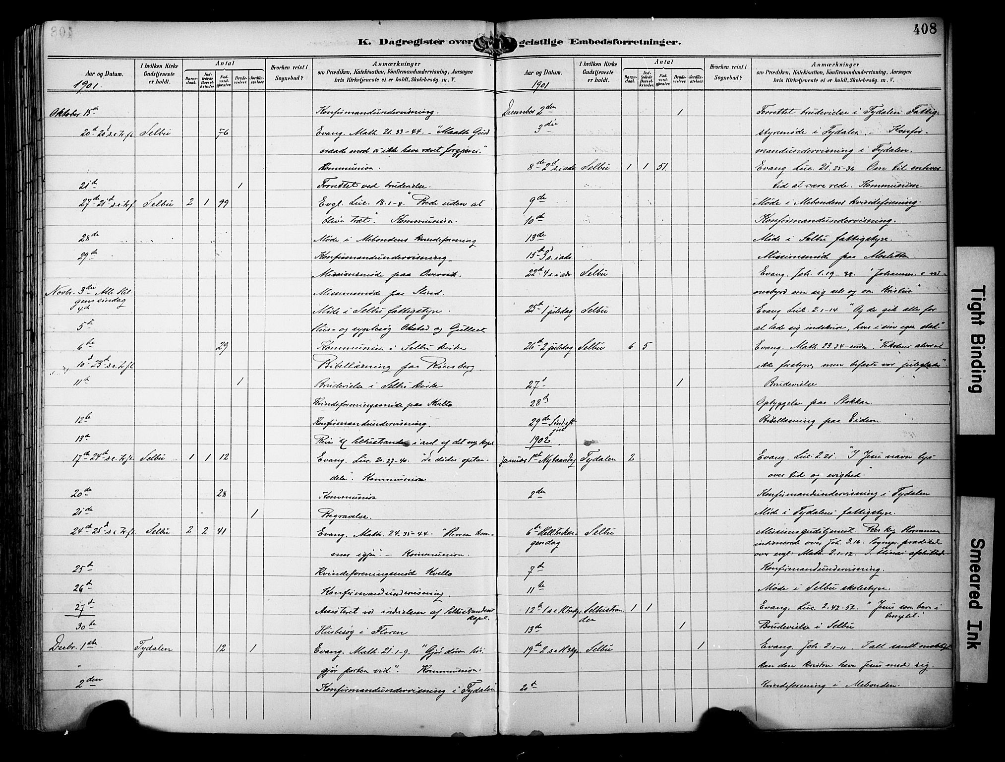 Ministerialprotokoller, klokkerbøker og fødselsregistre - Sør-Trøndelag, SAT/A-1456/695/L1149: Parish register (official) no. 695A09, 1891-1902, p. 408