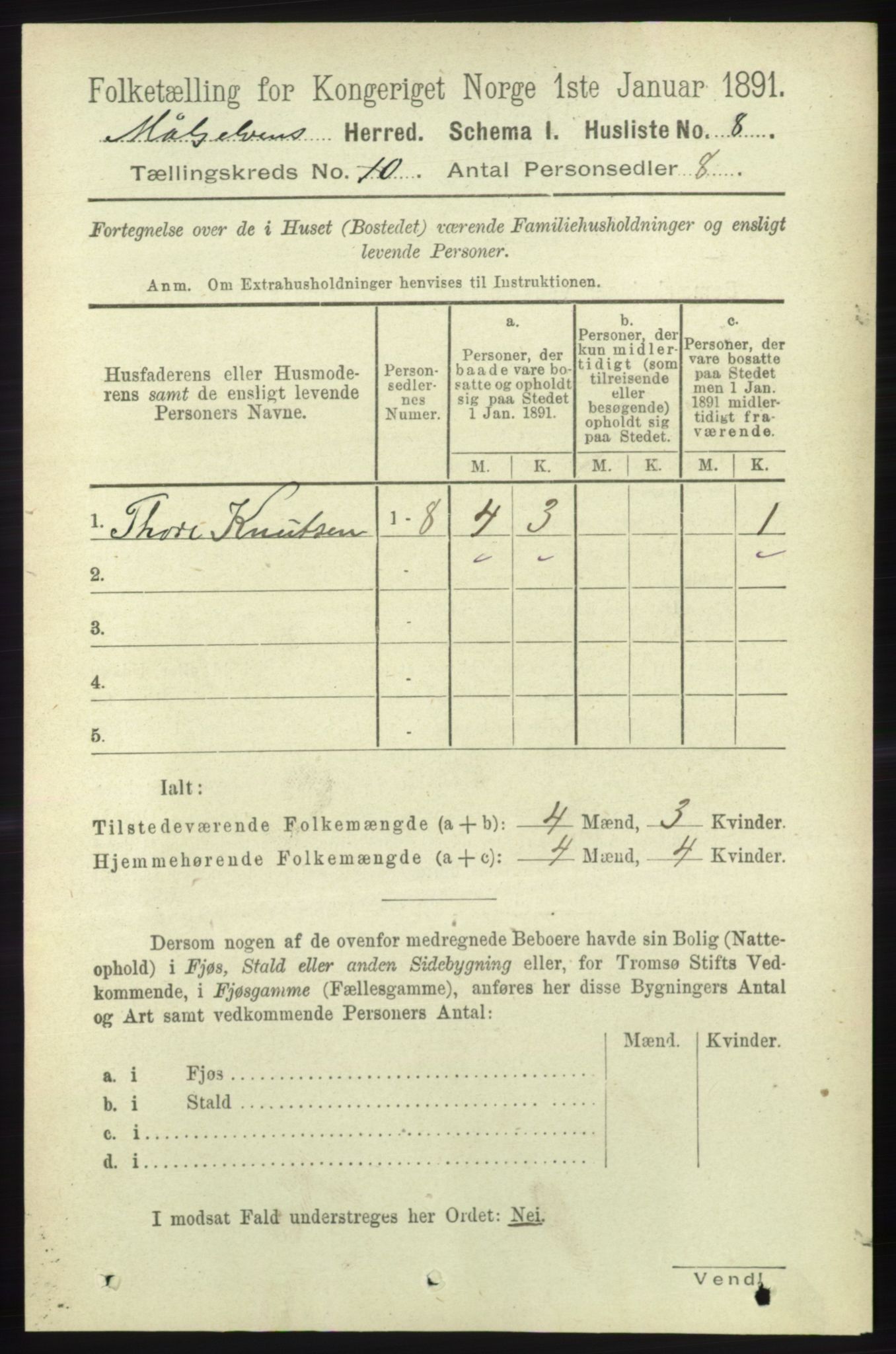 RA, 1891 census for 1924 Målselv, 1891, p. 2966