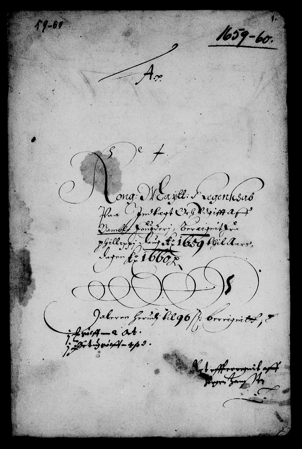 Rentekammeret inntil 1814, Reviderte regnskaper, Lensregnskaper, AV/RA-EA-5023/R/Rb/Rbp/L0046: Bratsberg len, 1658-1660