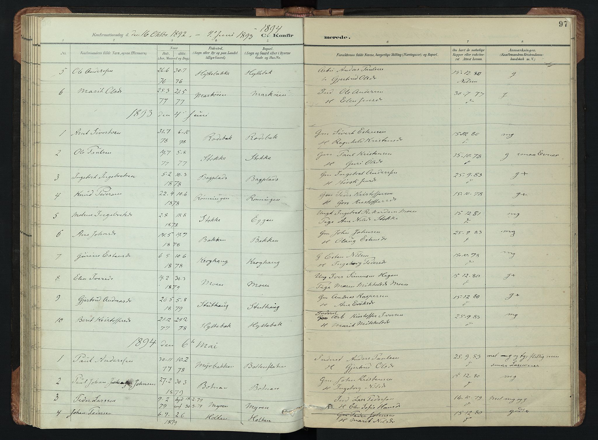 Kvikne prestekontor, AV/SAH-PREST-064/H/Ha/Hab/L0002: Parish register (copy) no. 2, 1859-1901, p. 97