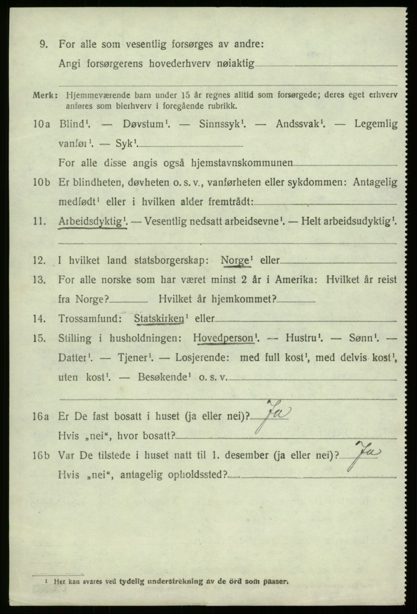 SAB, 1920 census for Davik, 1920, p. 2162