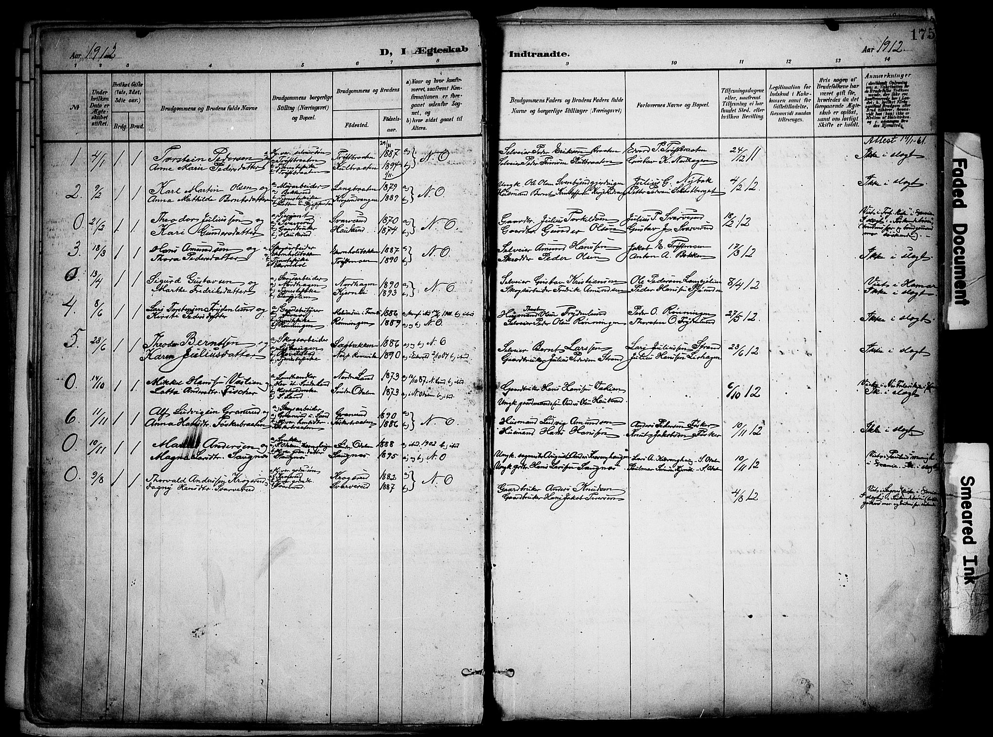 Nord-Odal prestekontor, AV/SAH-PREST-032/H/Ha/Haa/L0007: Parish register (official) no. 7, 1902-1926, p. 175