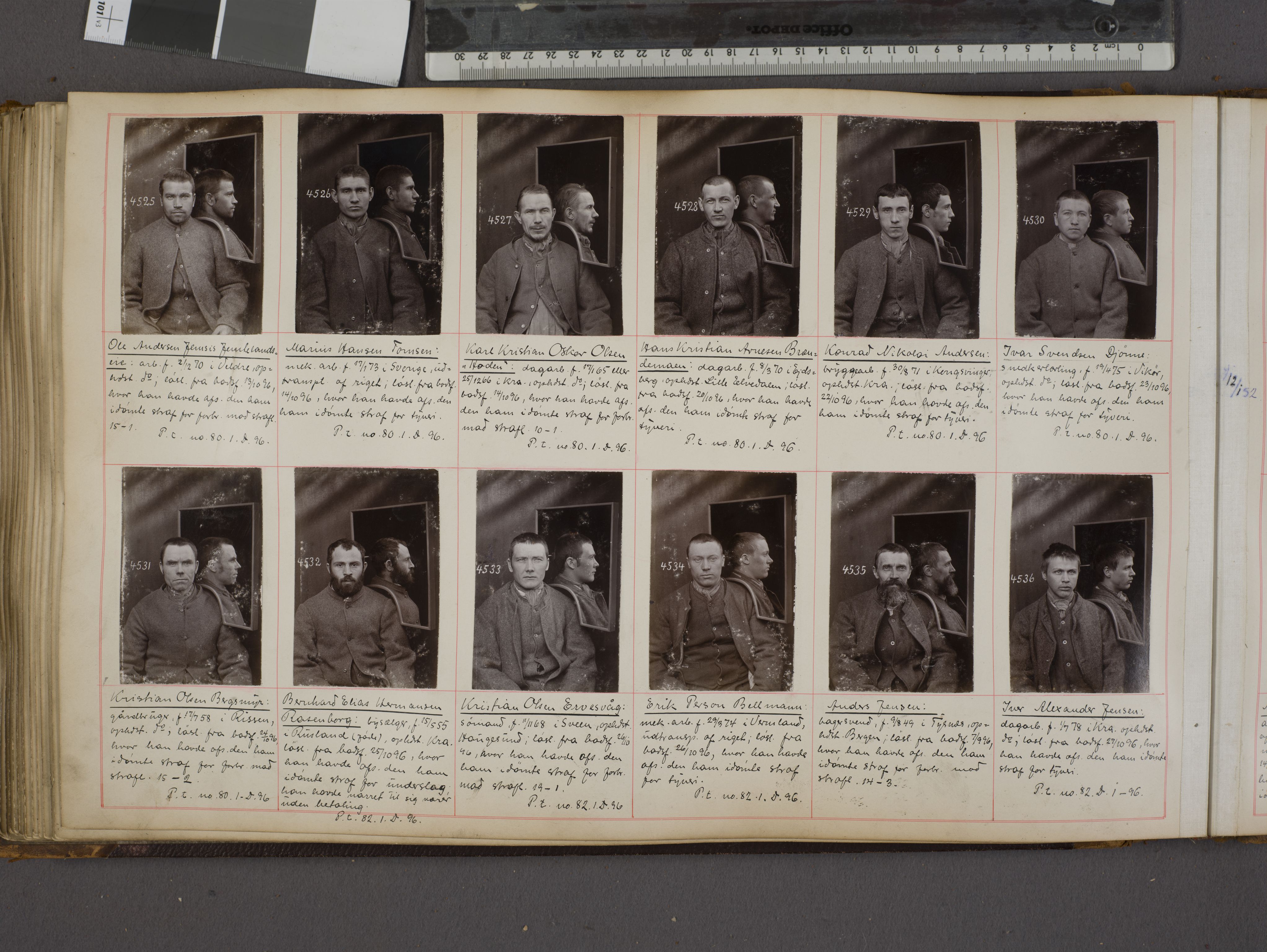 Oslo politikammer, Kriminalavdelingen, AV/SAO-A-11137/U/Ua/L0004: Forbryteralbum, 1895-1897, p. 42