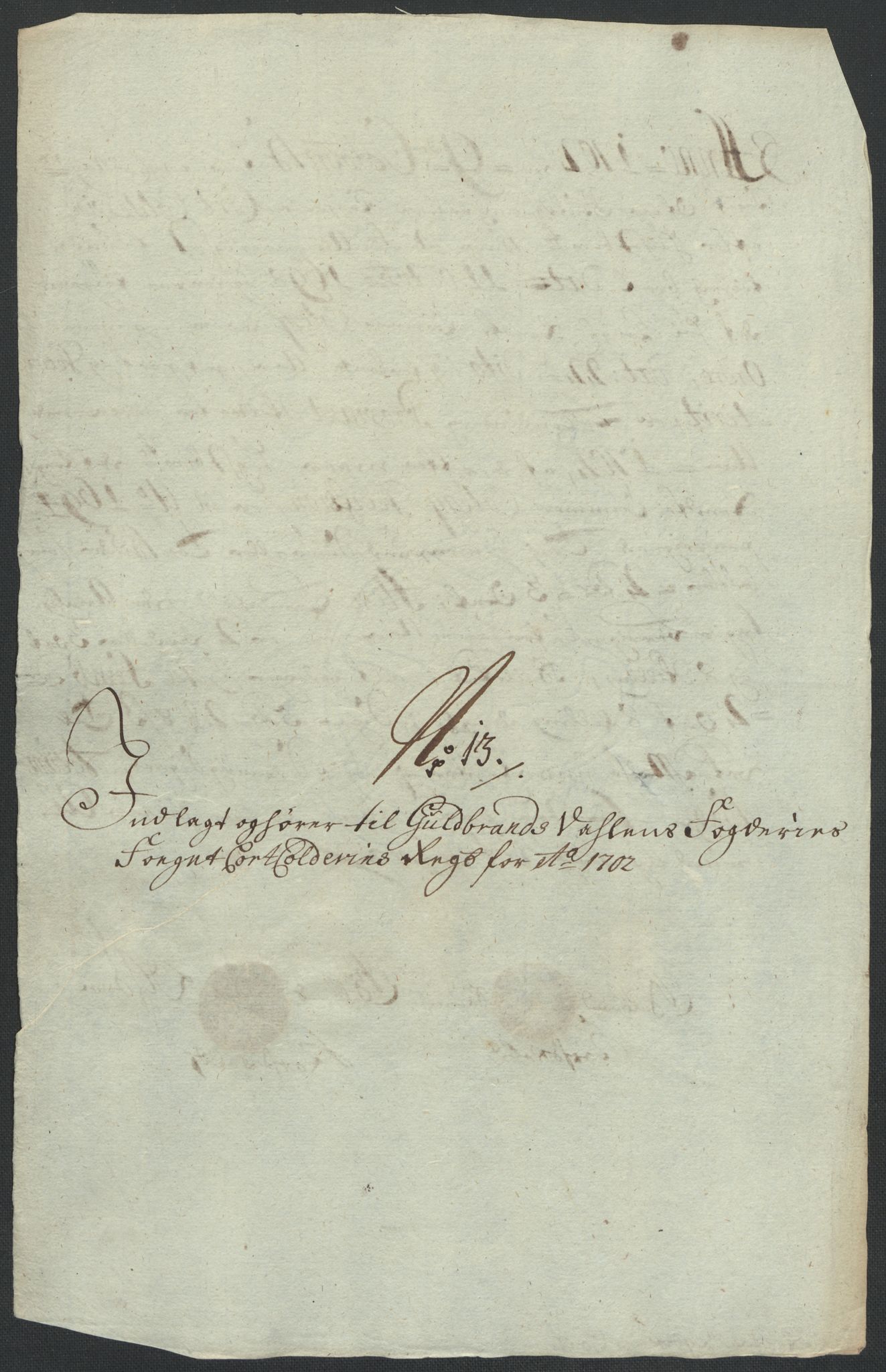 Rentekammeret inntil 1814, Reviderte regnskaper, Fogderegnskap, RA/EA-4092/R17/L1175: Fogderegnskap Gudbrandsdal, 1702, p. 142