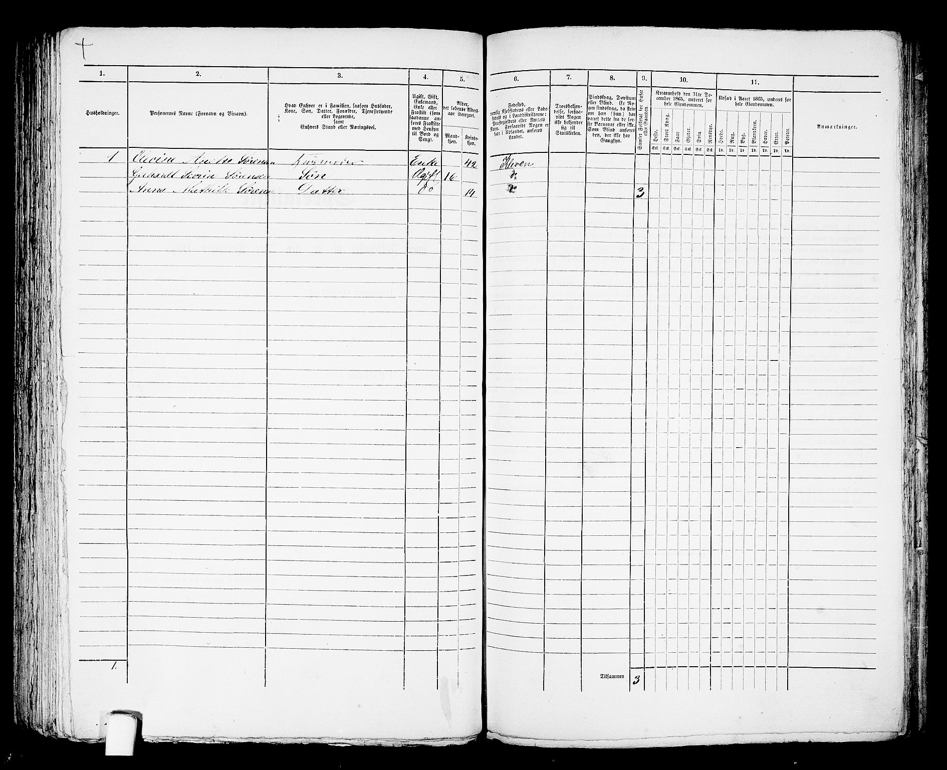 RA, 1865 census for Mandal/Mandal, 1865, p. 763