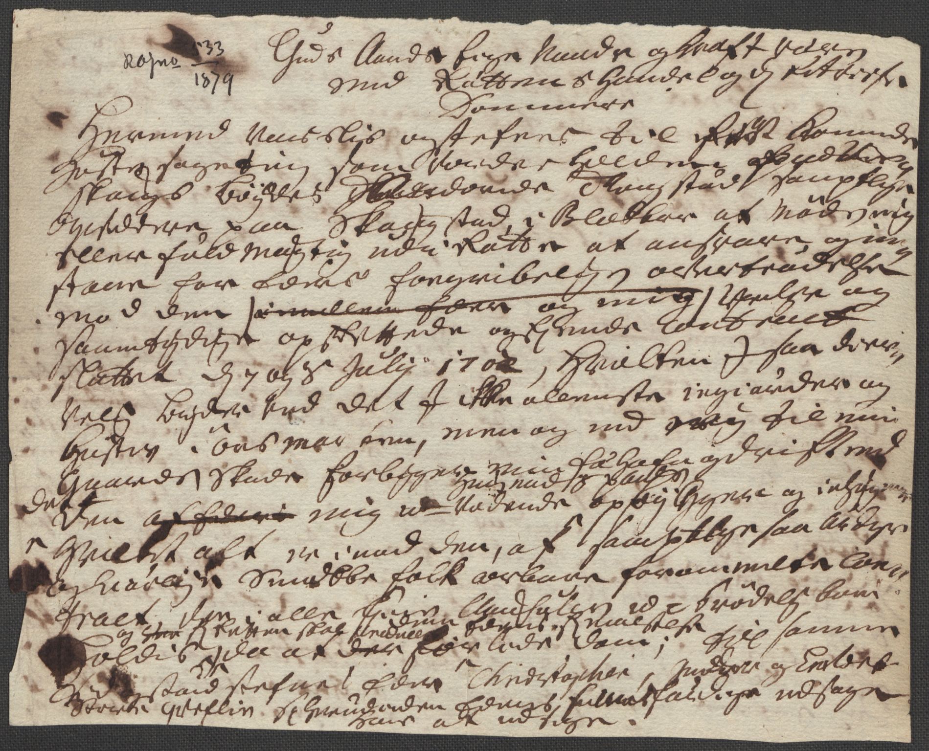 Riksarkivets diplomsamling, AV/RA-EA-5965/F15/L0009: Prestearkiv - Akershus, 1620-1738, p. 170