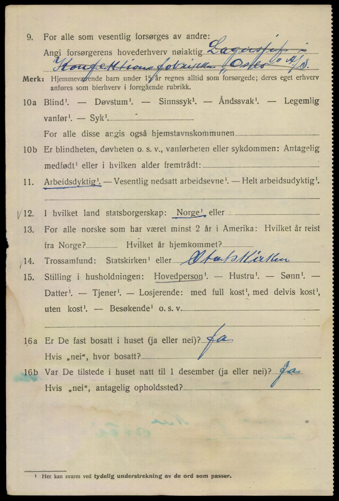 SAO, 1920 census for Kristiania, 1920, p. 250880